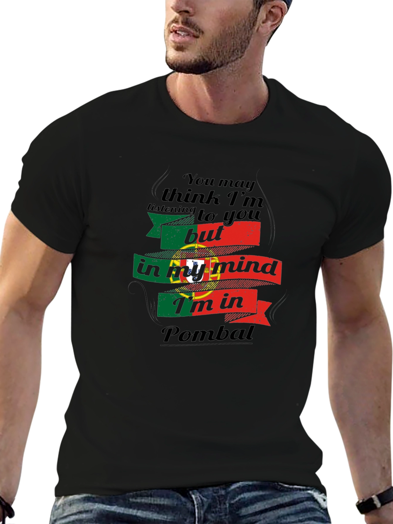 Portugal Pombal Mind T-Shirt - Novelty Travel Shirt