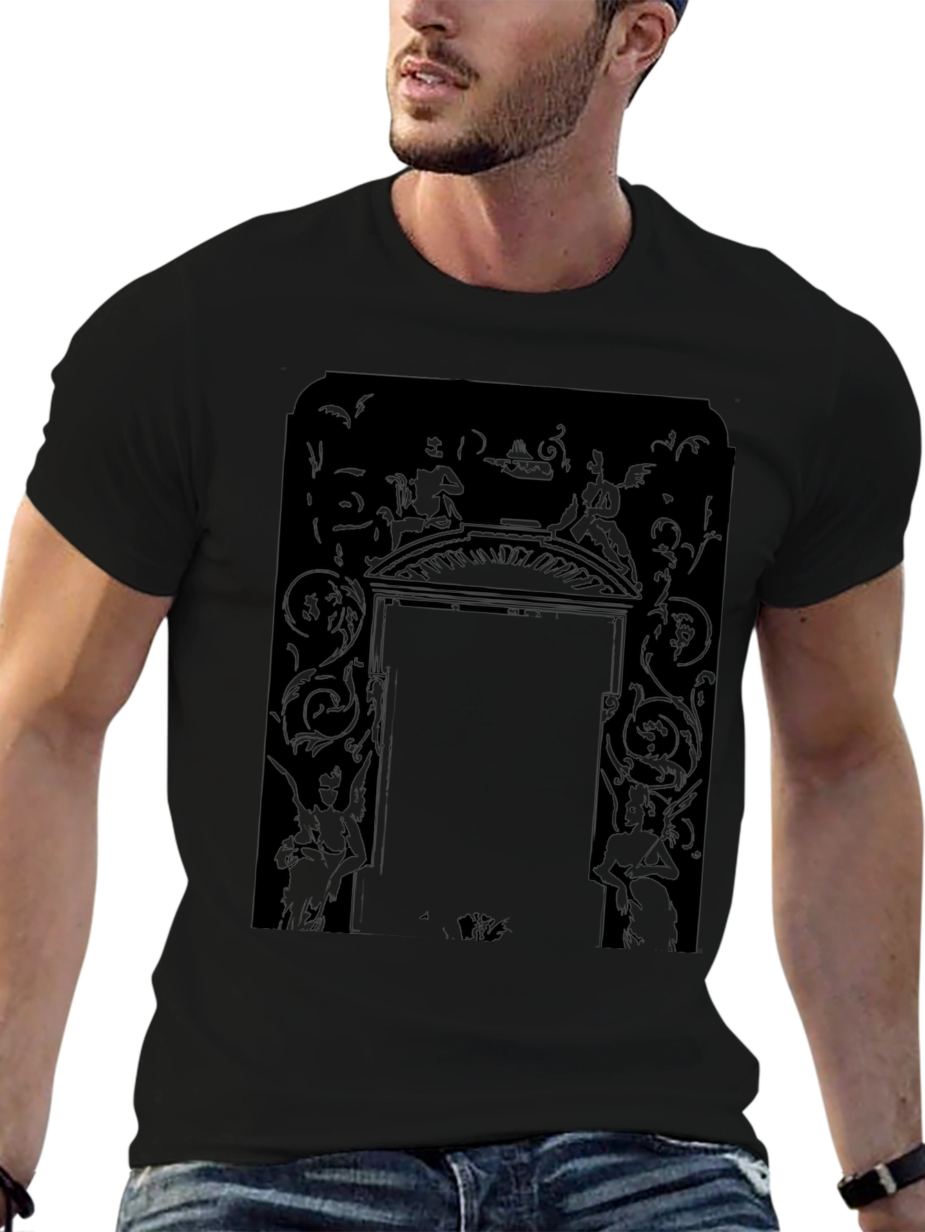 Gothic Angelic Art T-Shirt - Dark Graphic Tee