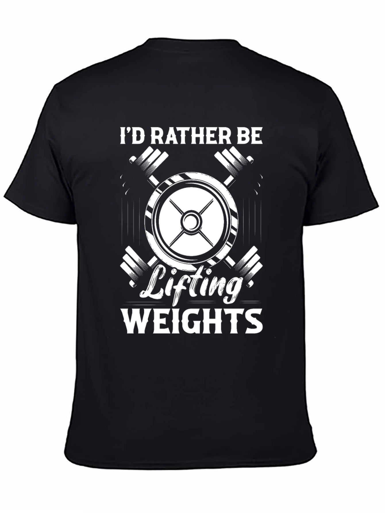 Id Rather Be Lifting Weights Graphic T-Shirt