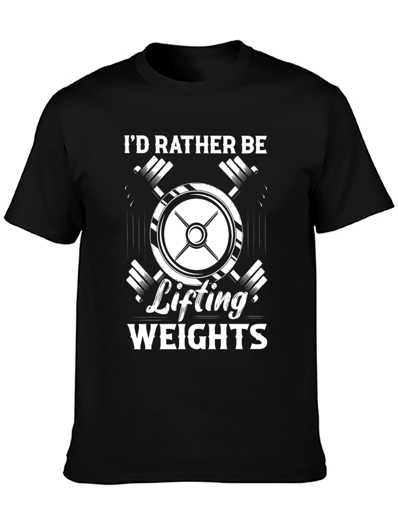 Id Rather Be Lifting Weights Graphic T-Shirt