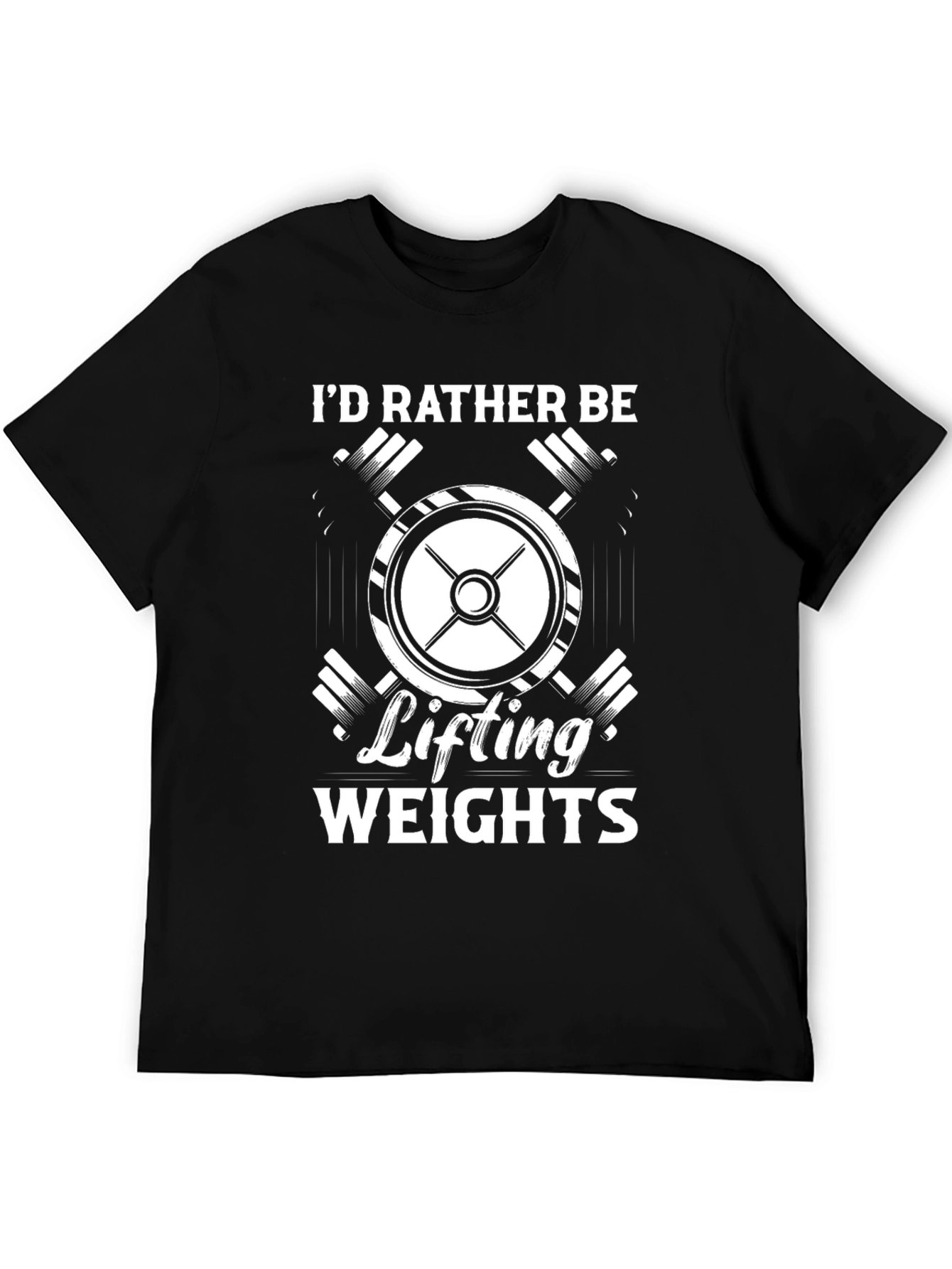 Id Rather Be Lifting Weights Graphic T-Shirt