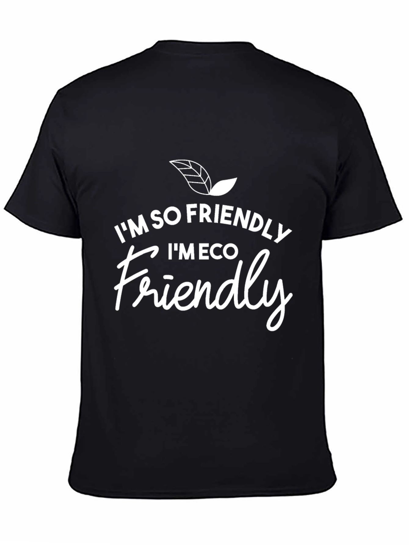 Eco-Friendly Graphic T-Shirt - Black