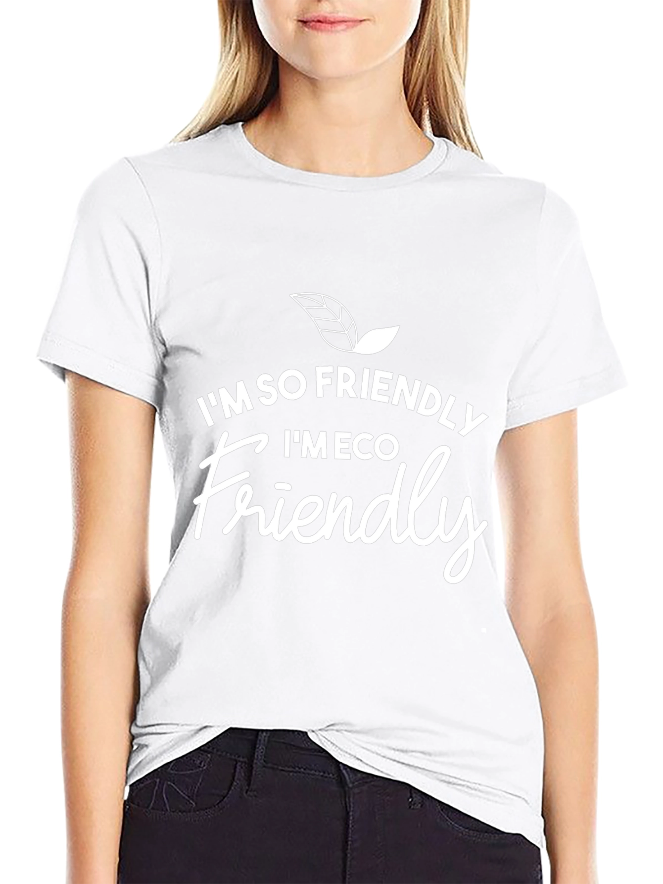 Eco-Friendly Graphic T-Shirt - Black