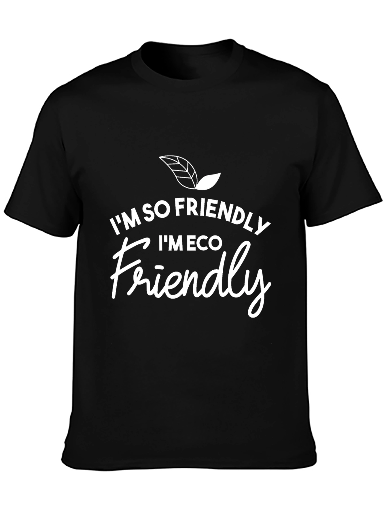 Eco-Friendly Graphic T-Shirt - Black