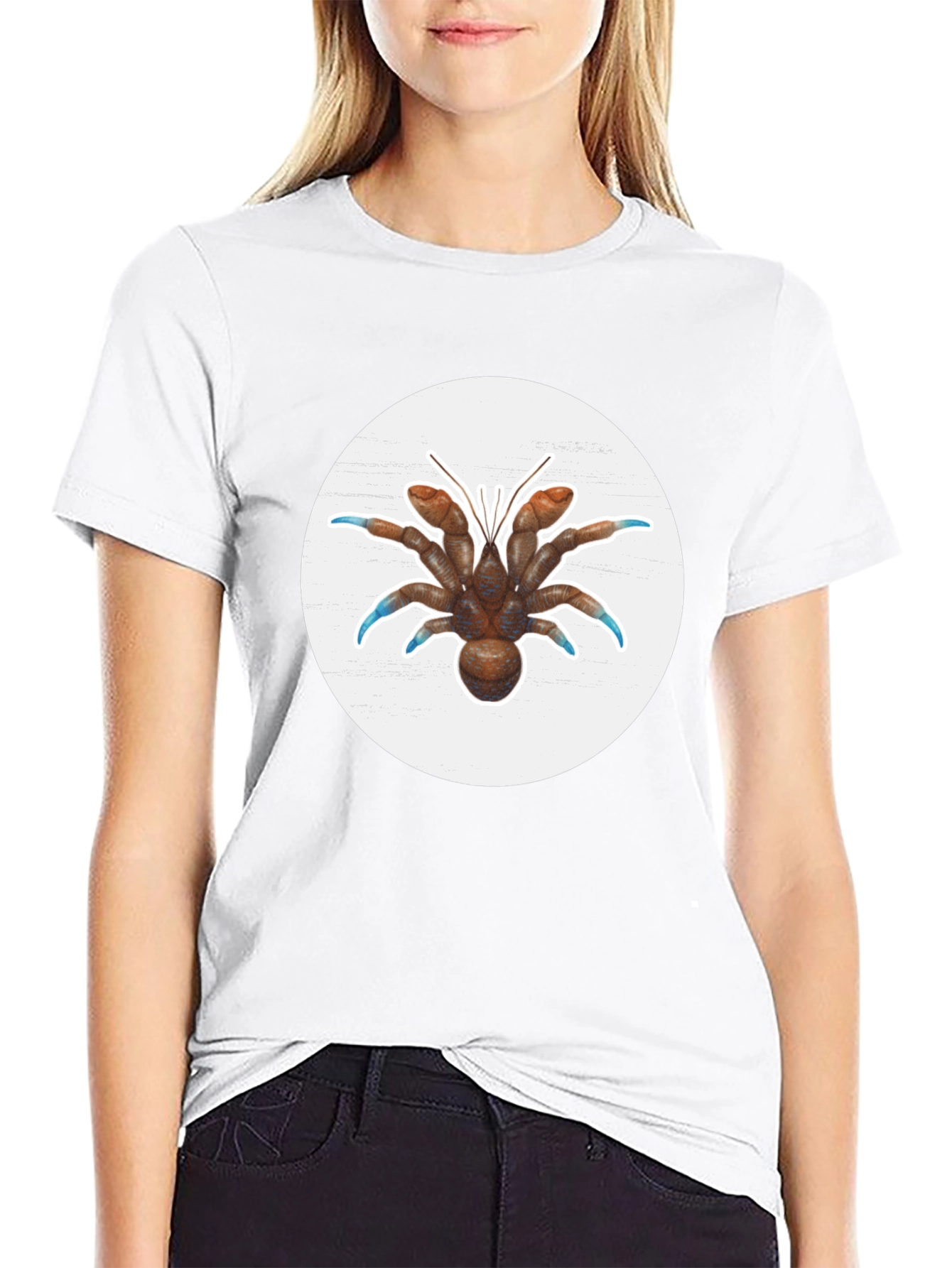 Hermit Crab Graphic Tee - Cool Marine Life Design