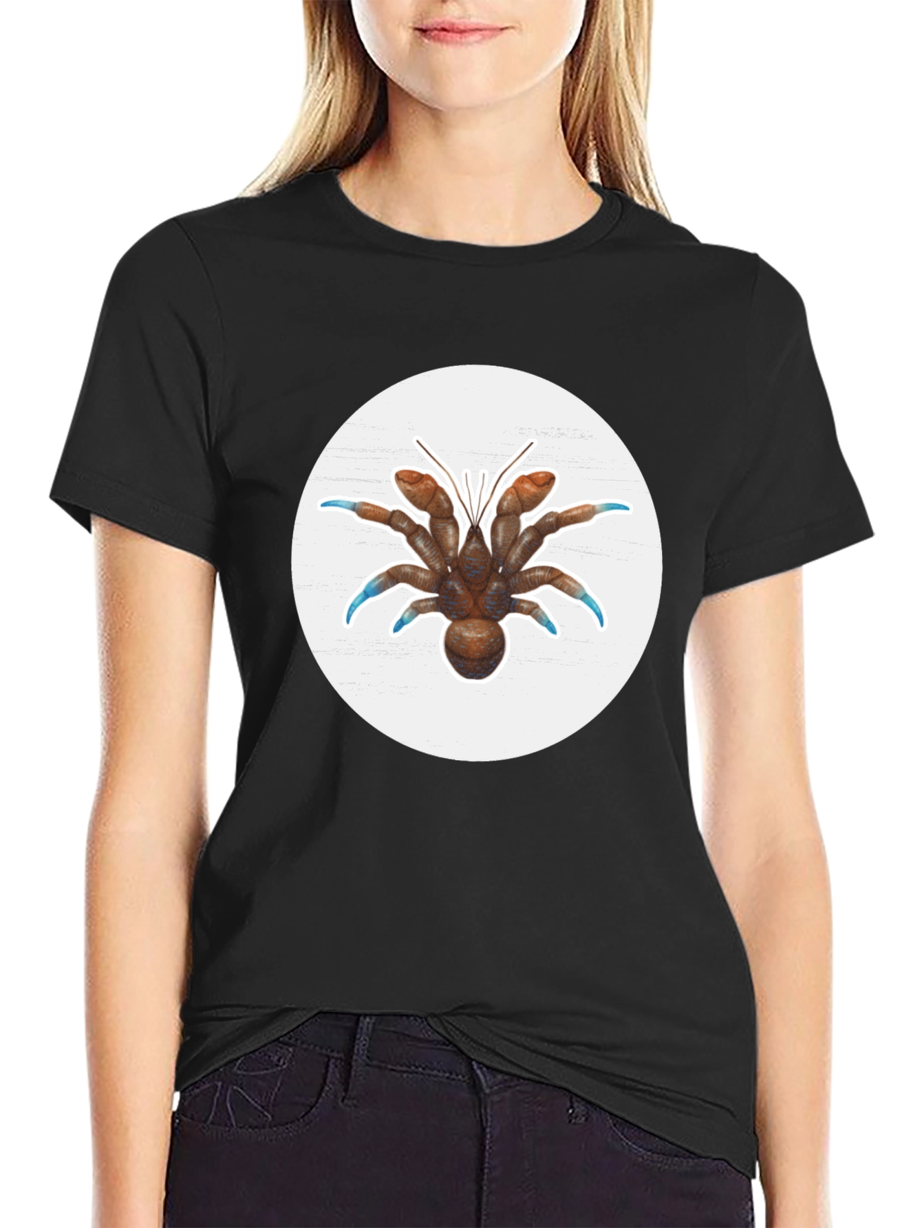 Hermit Crab Graphic Tee - Cool Marine Life Design
