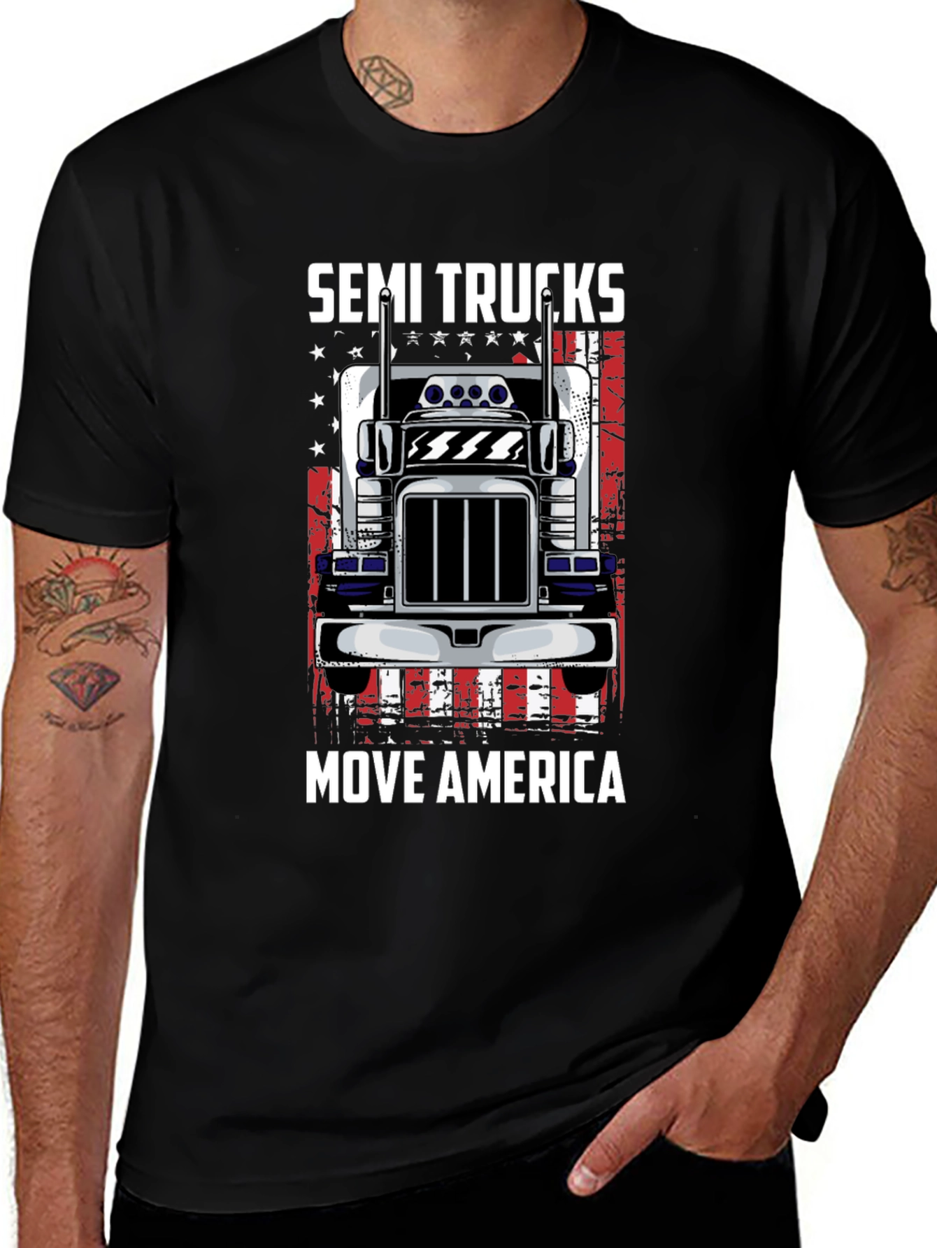 Semi Trucks Move America T-Shirt