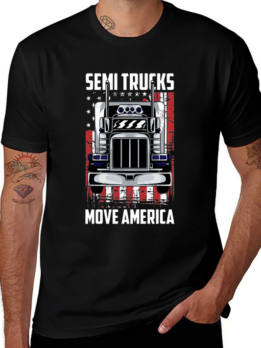 Semi Trucks Move America T-Shirt