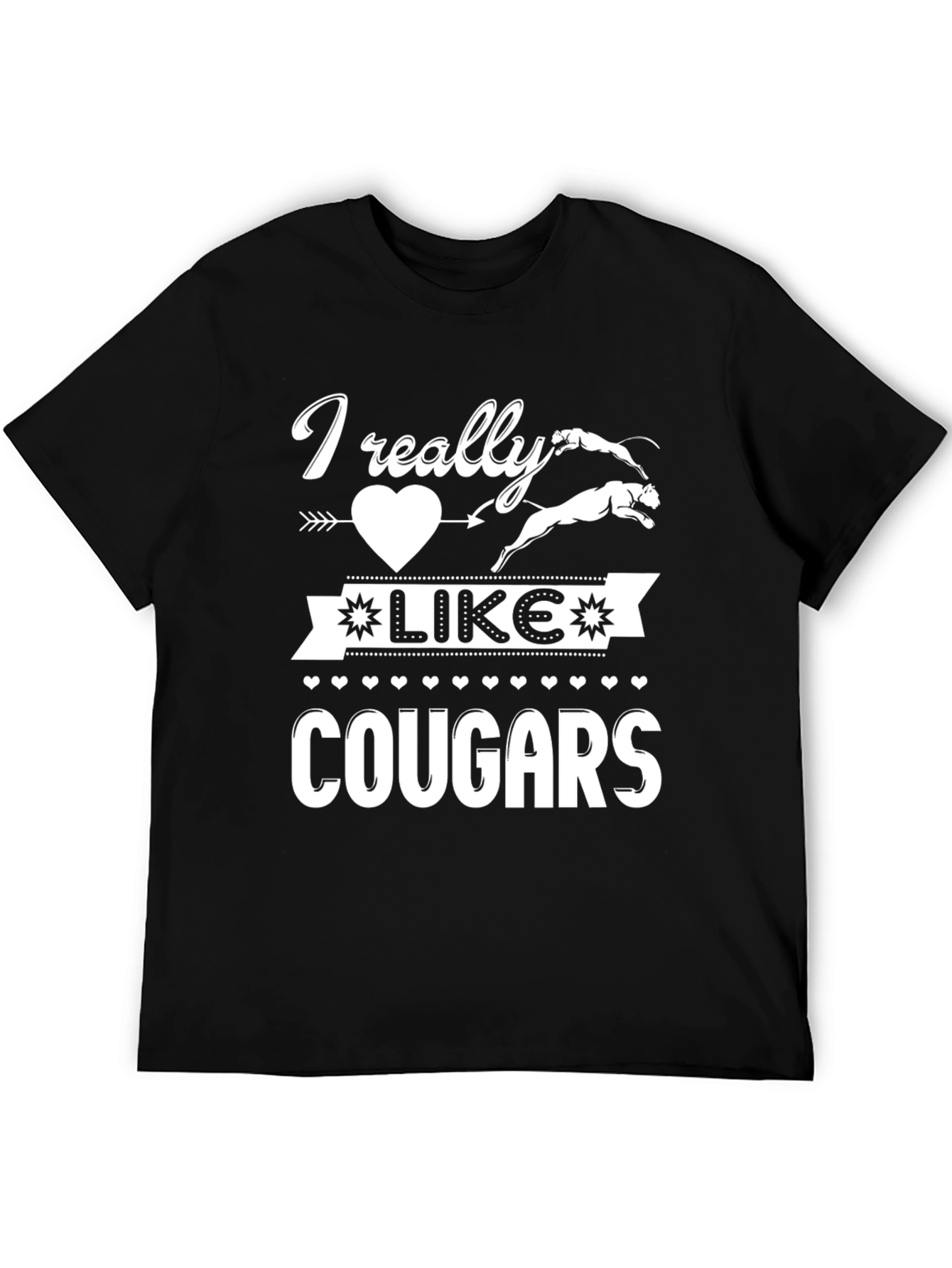 I Really Like Cougars Graphic T-Shirt