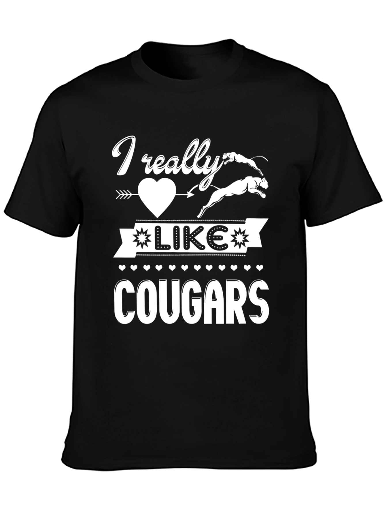 I Really Like Cougars Graphic T-Shirt