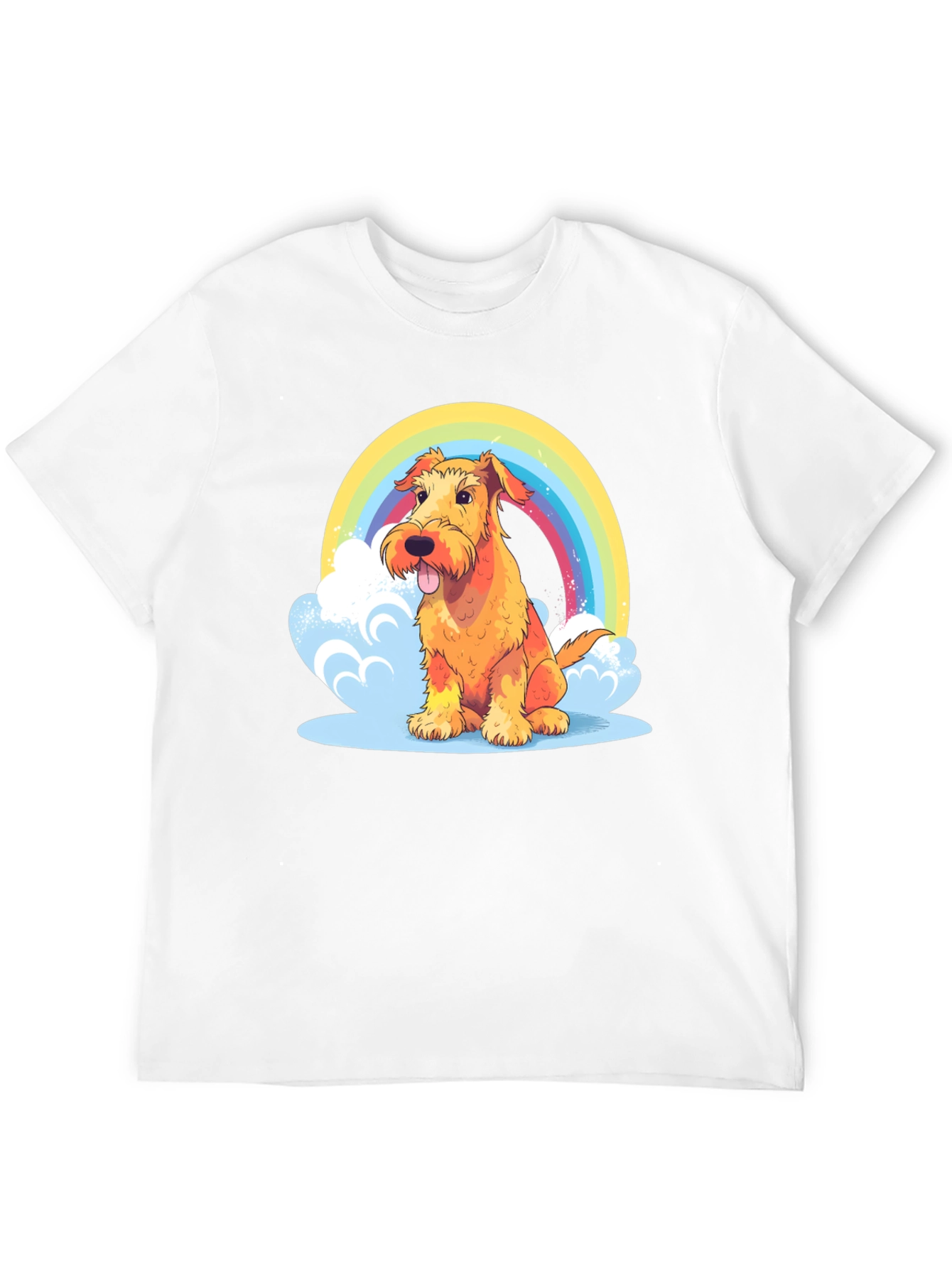 Rainbow Dog Graphic Tee - Comfort & Style!