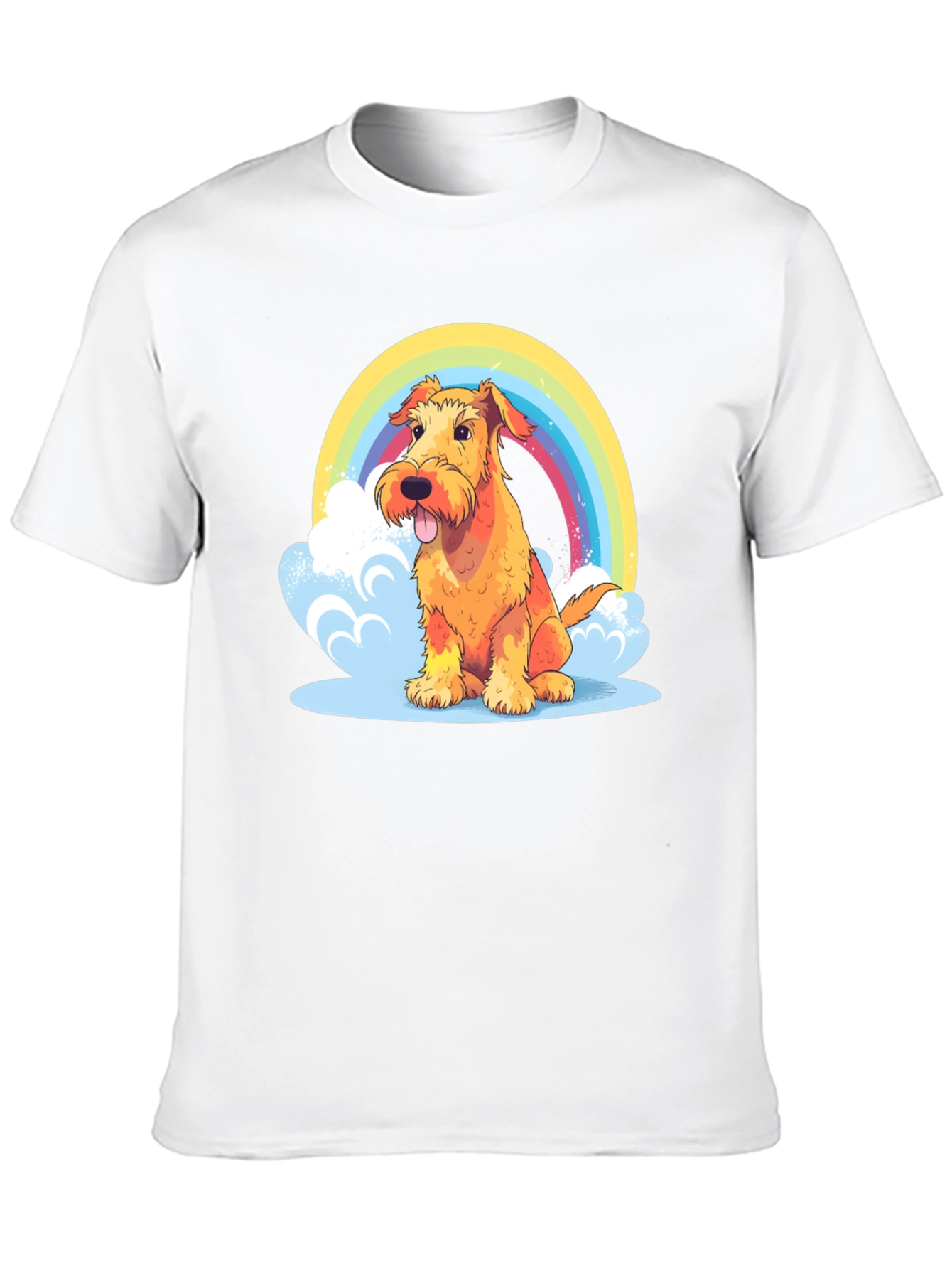 Rainbow Dog Graphic Tee - Comfort & Style!