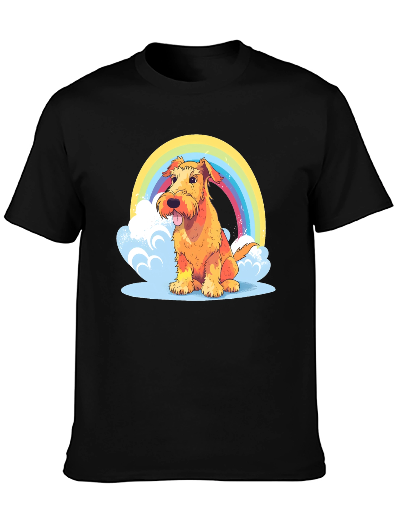 Rainbow Dog Graphic Tee - Comfort & Style!