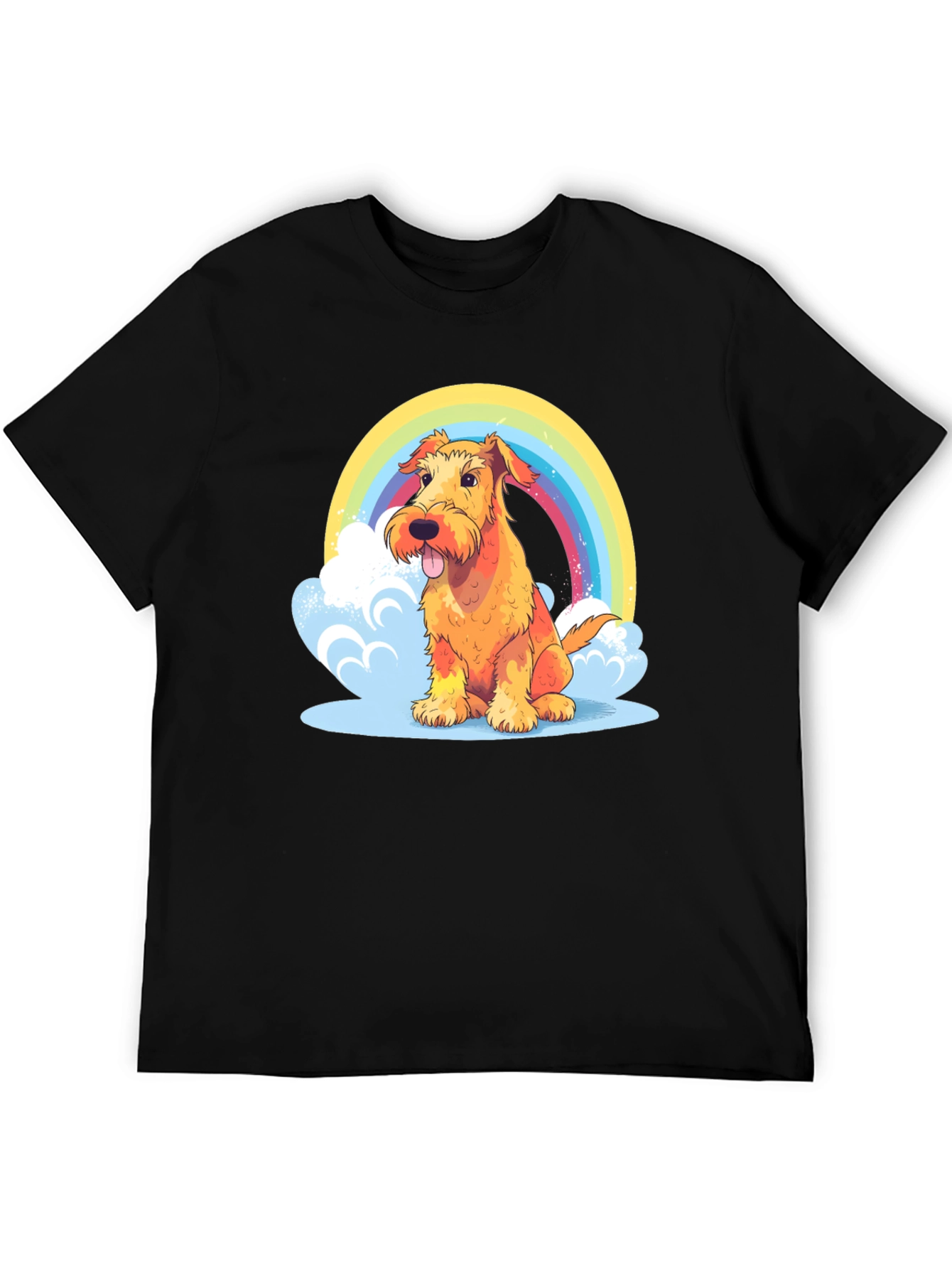 Rainbow Dog Graphic Tee - Comfort & Style!