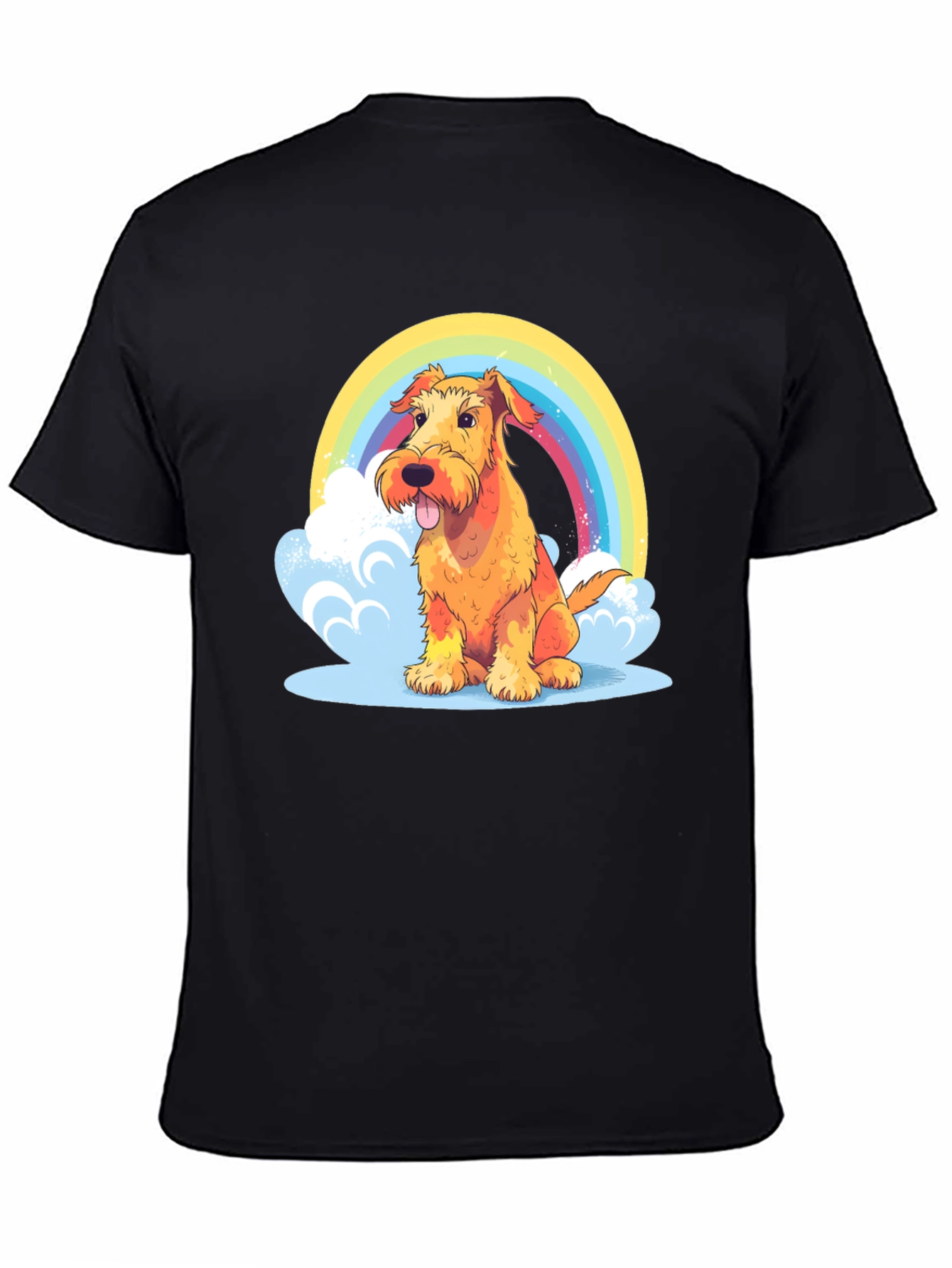 Rainbow Dog Graphic Tee - Comfort & Style!