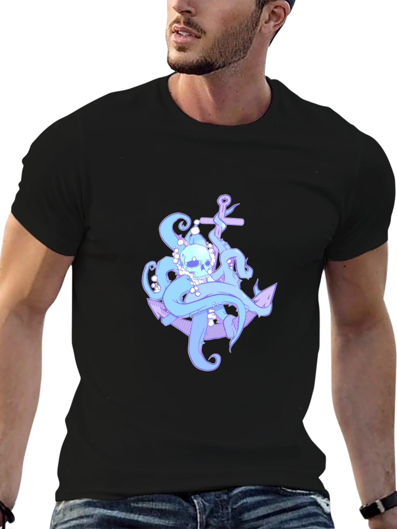 Skull Octopus Graphic T-Shirt