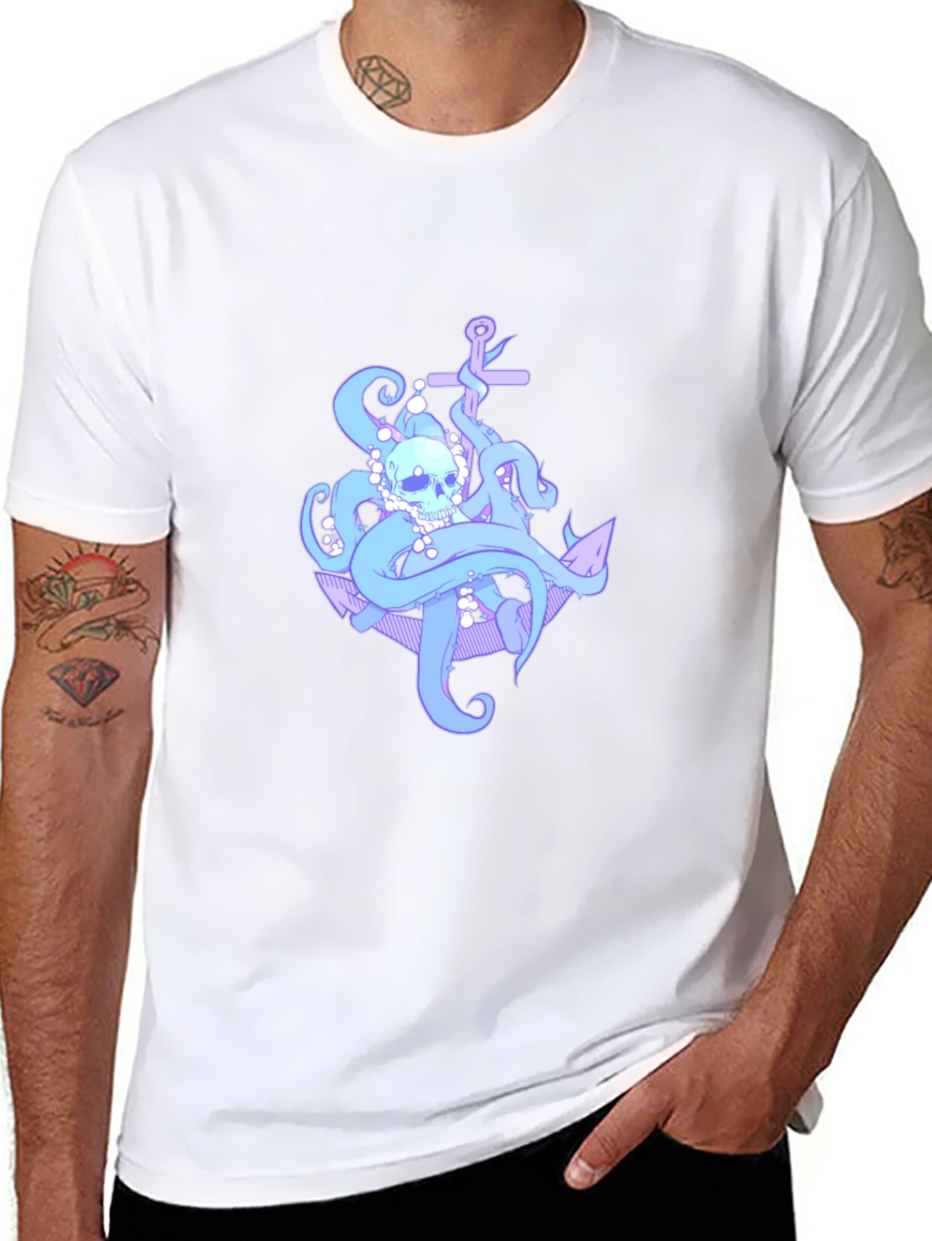 Skull Octopus Graphic T-Shirt