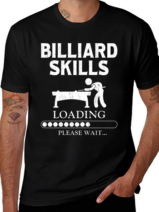 Billiard Skills Loading Graphic Tee - Black