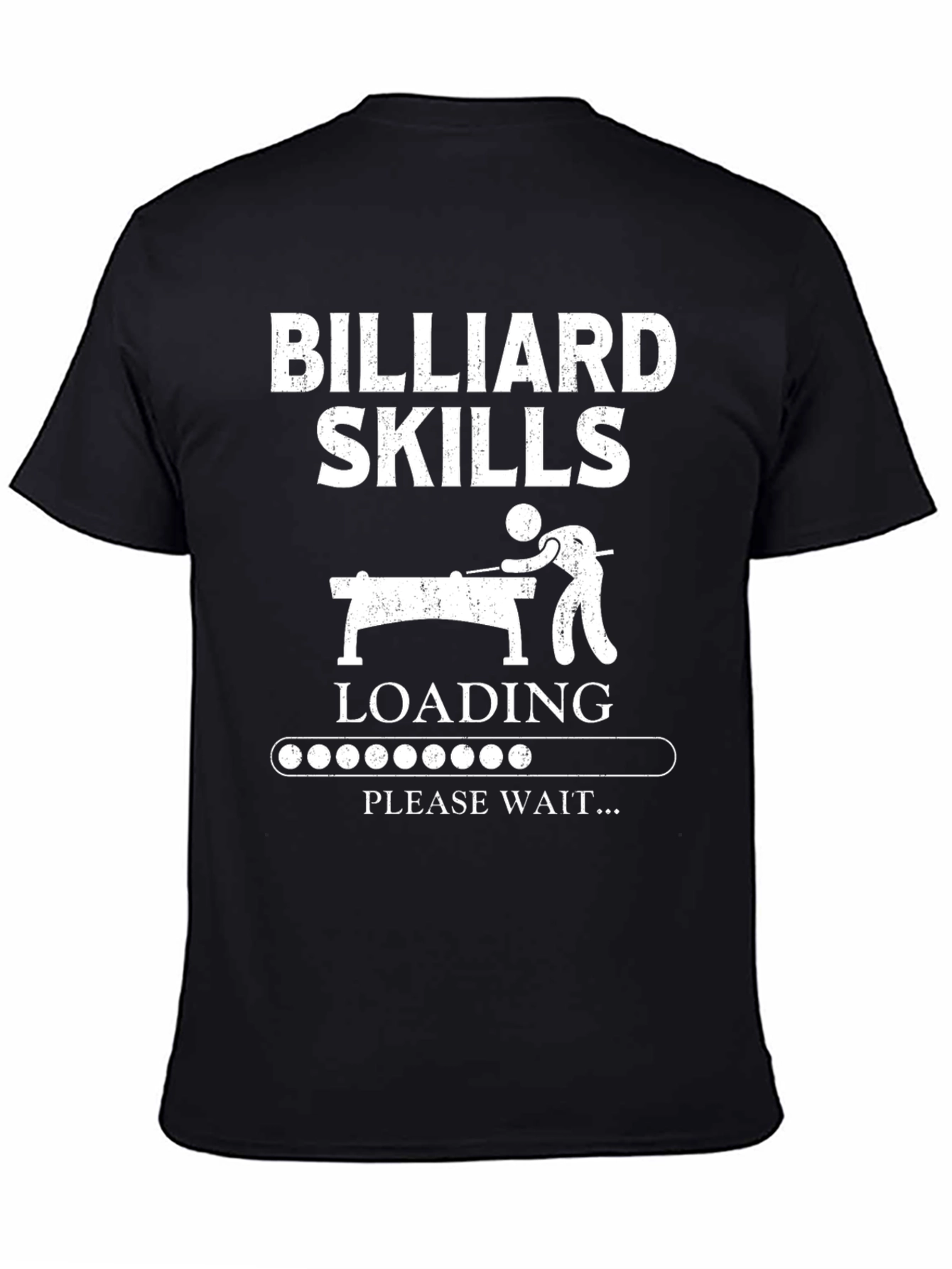 Billiard Skills Loading Graphic Tee - Black