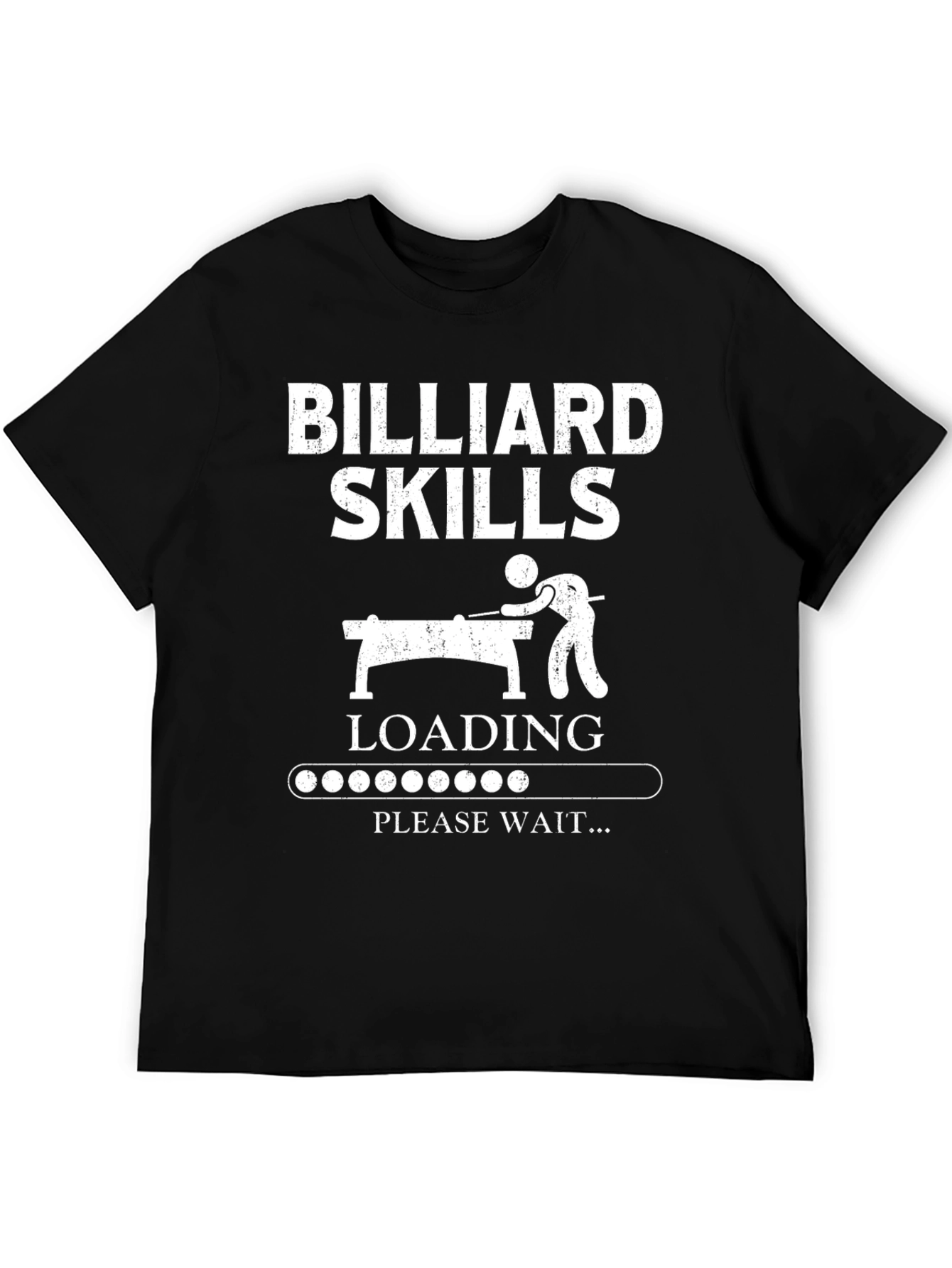 Billiard Skills Loading Graphic Tee - Black