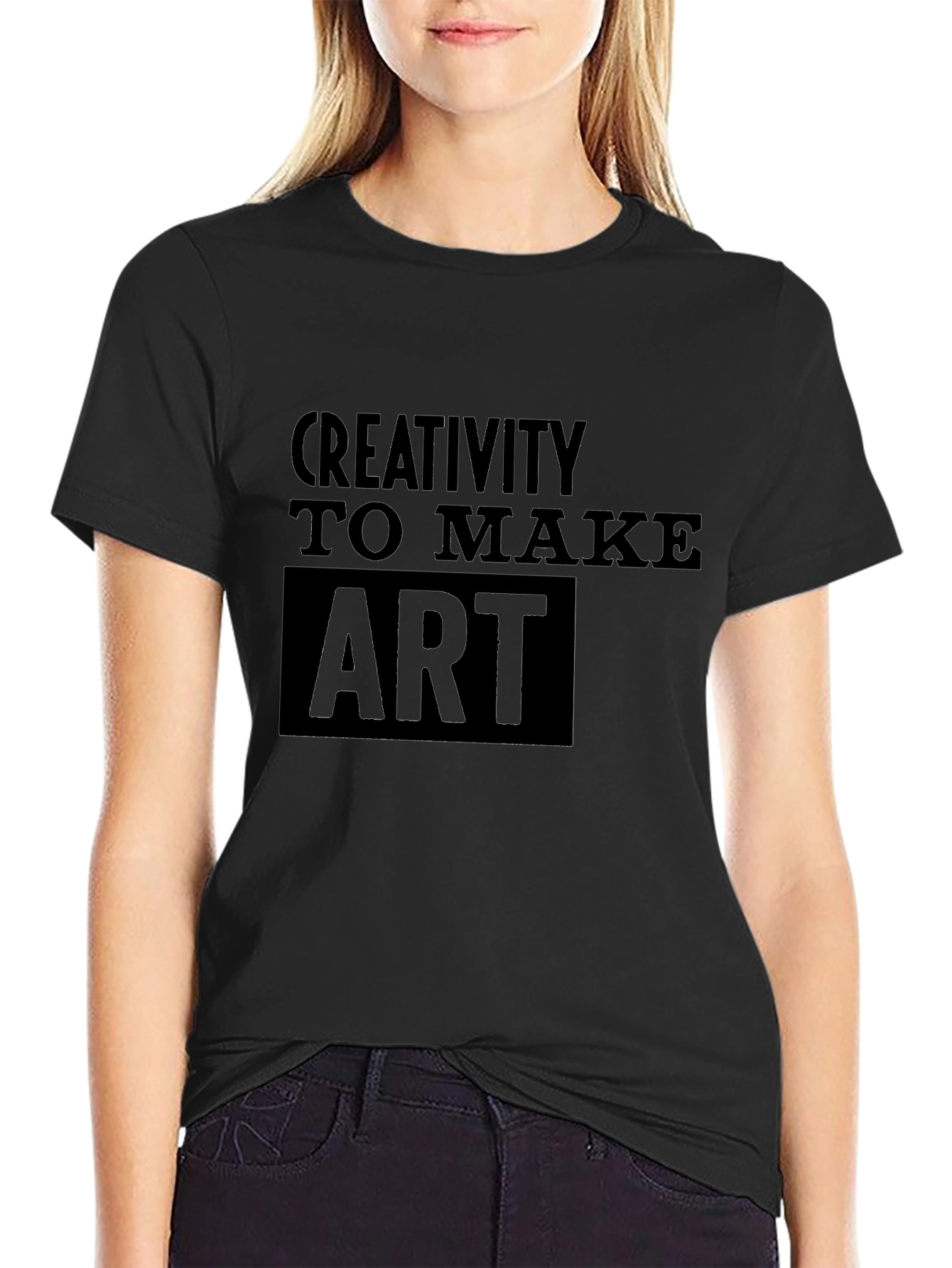 Creativity to Make Art Black T-Shirt