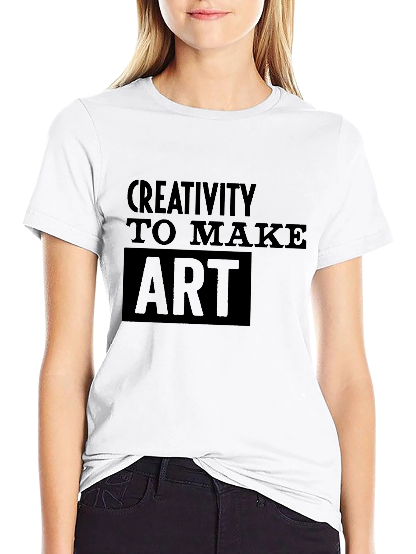 Creativity to Make Art Black T-Shirt