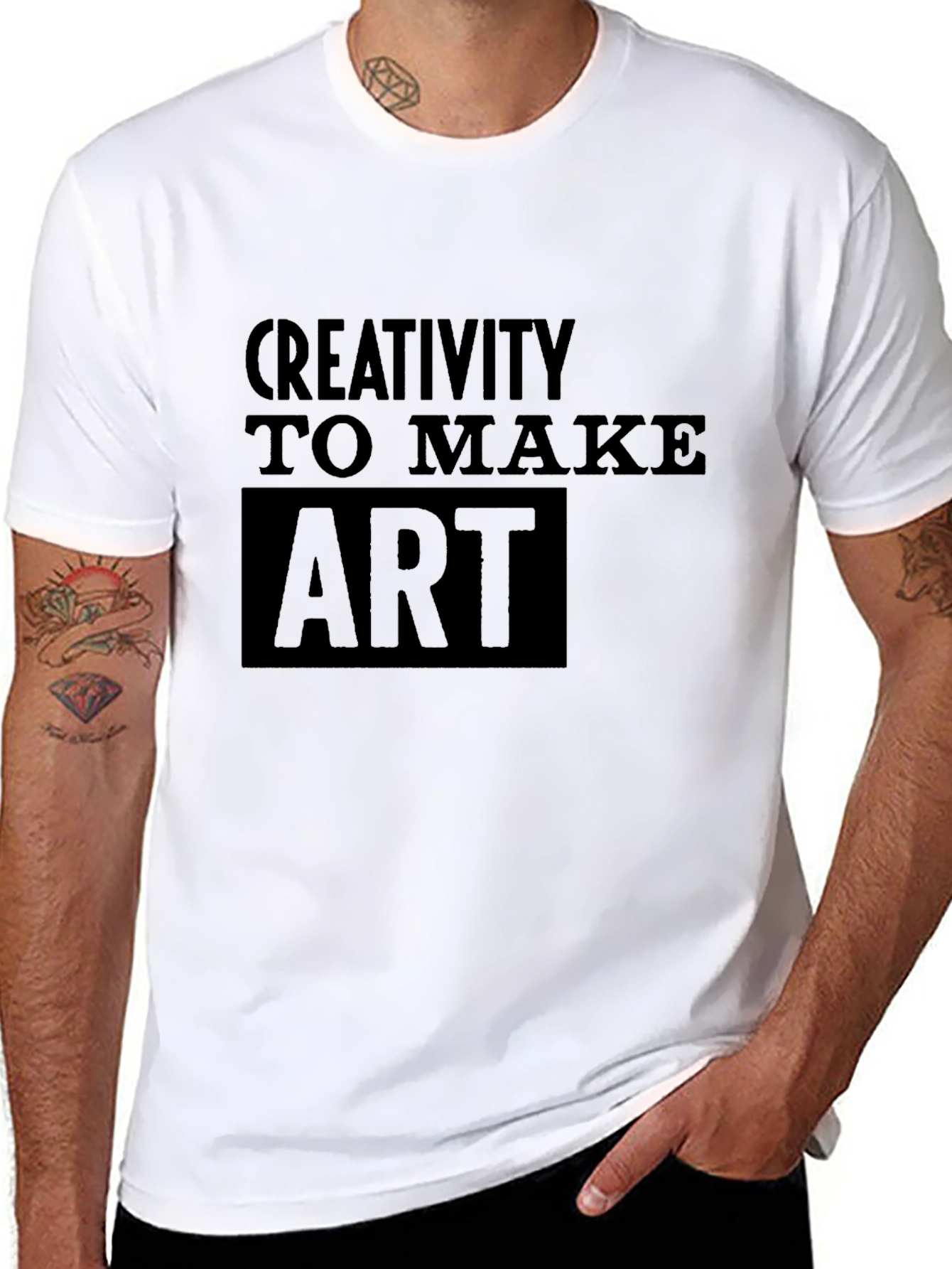 Creativity to Make Art Black T-Shirt
