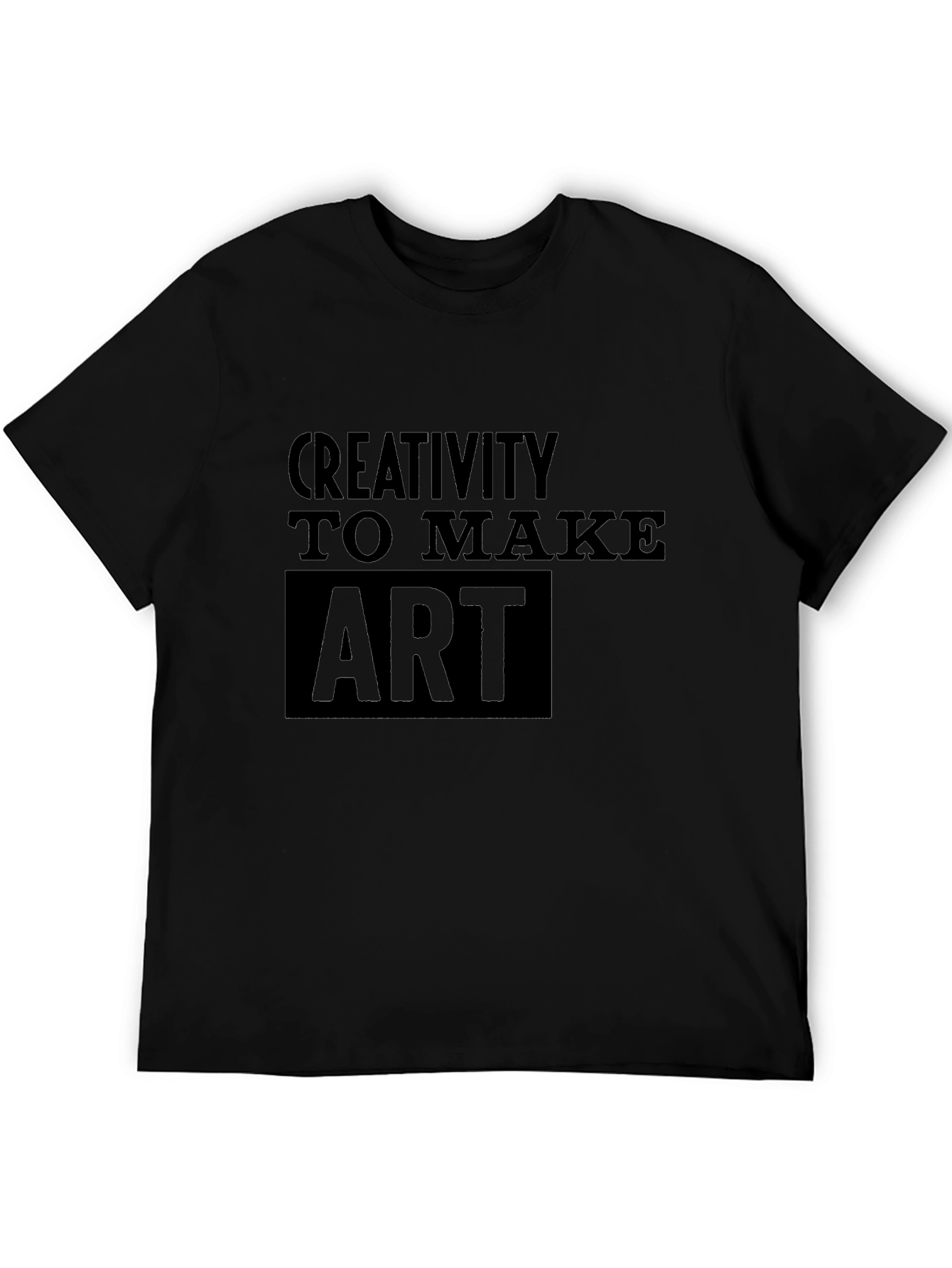 Creativity to Make Art Black T-Shirt