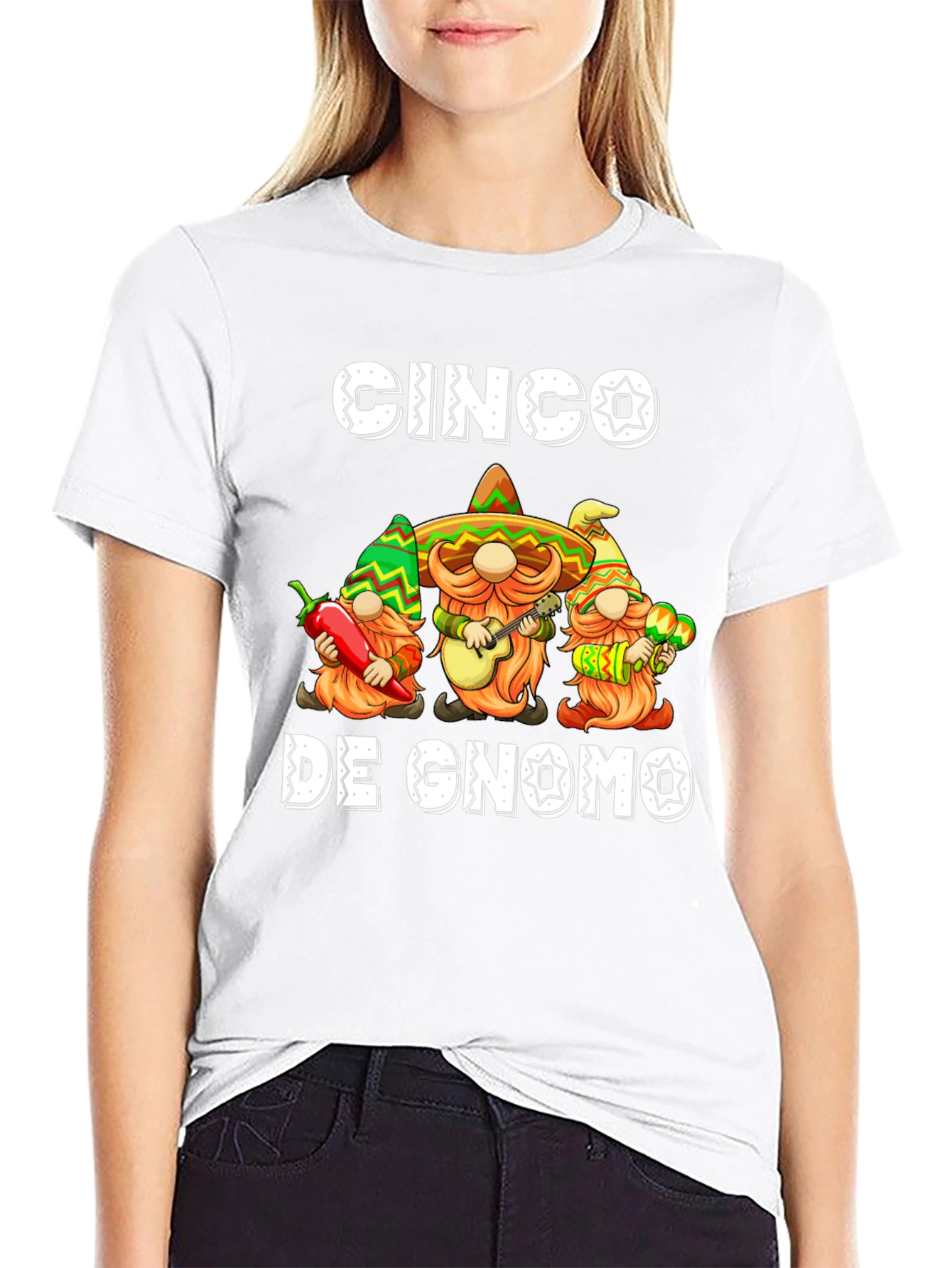Cinco De Gnomo T-Shirt - Festive Gnomes!