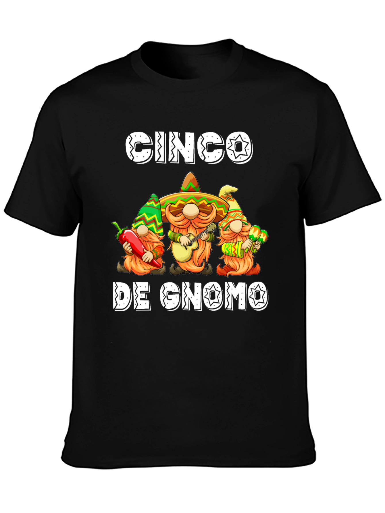 Cinco De Gnomo T-Shirt - Festive Gnomes!
