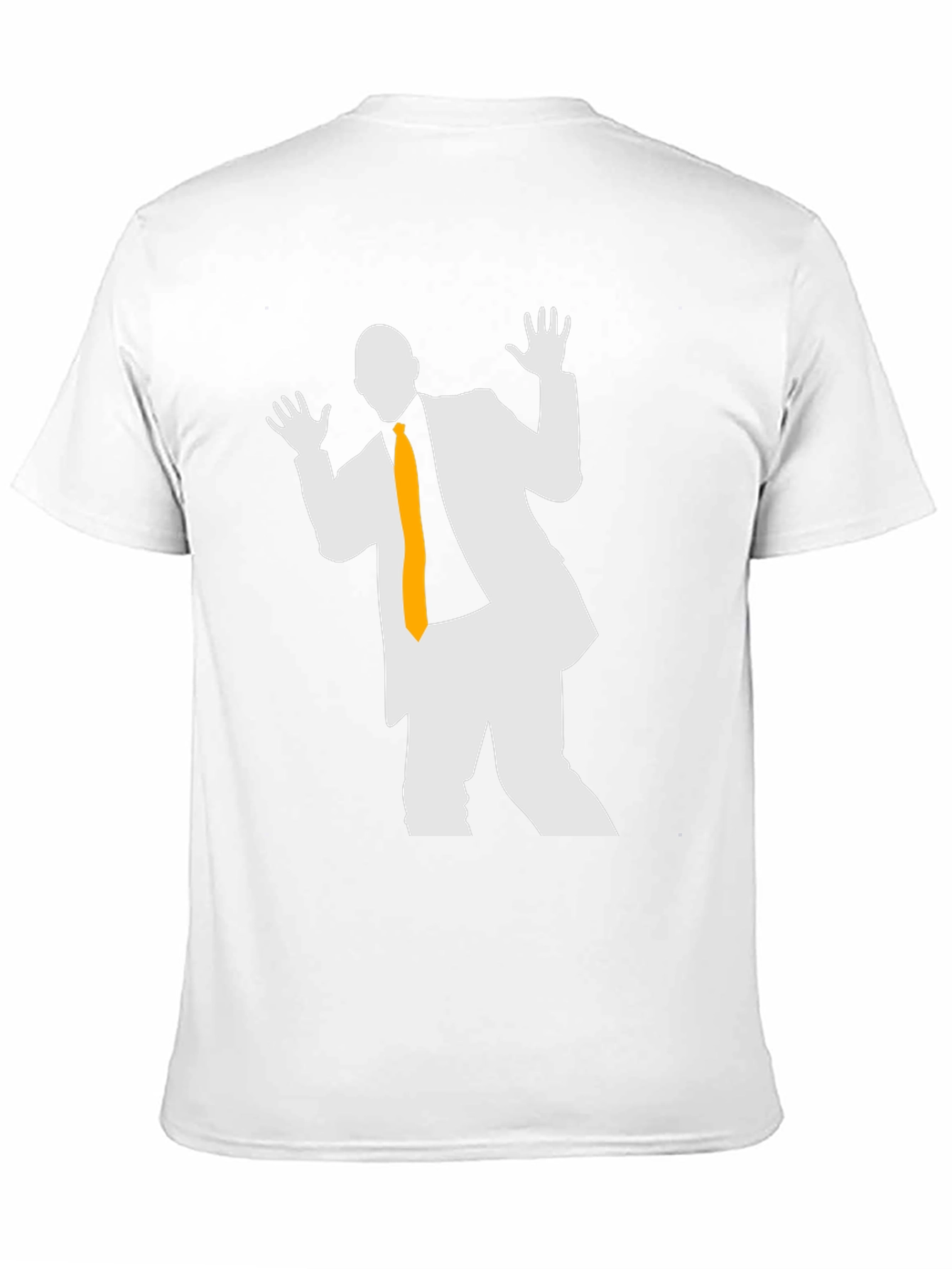 Silhouette Suit T-Shirt: Black Cotton Blend Unique Design