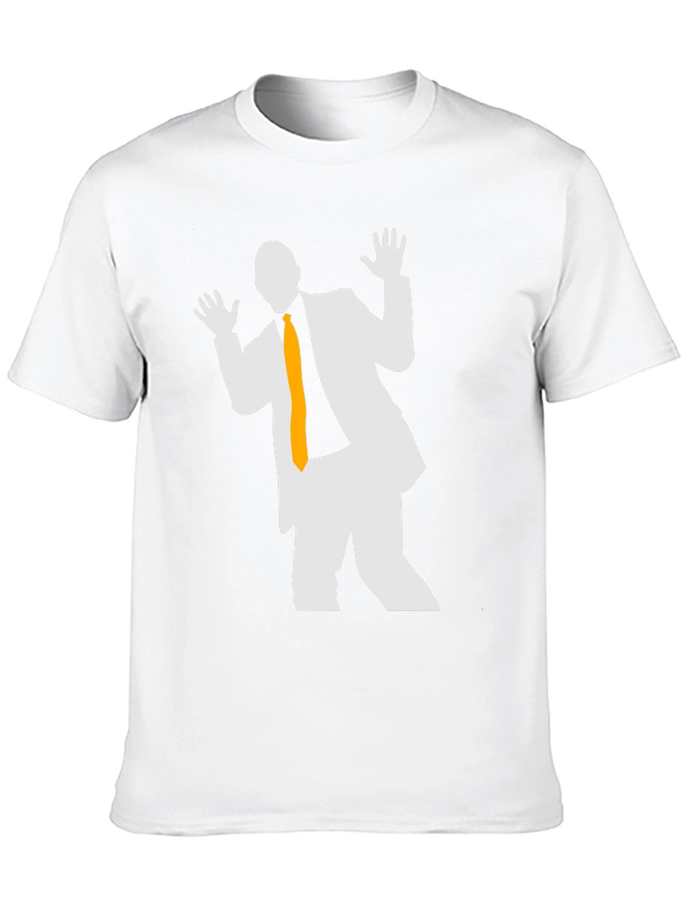 Silhouette Suit T-Shirt: Black Cotton Blend Unique Design