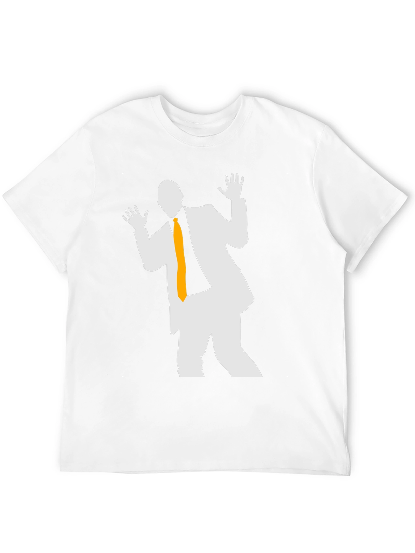 Silhouette Suit T-Shirt: Black Cotton Blend Unique Design