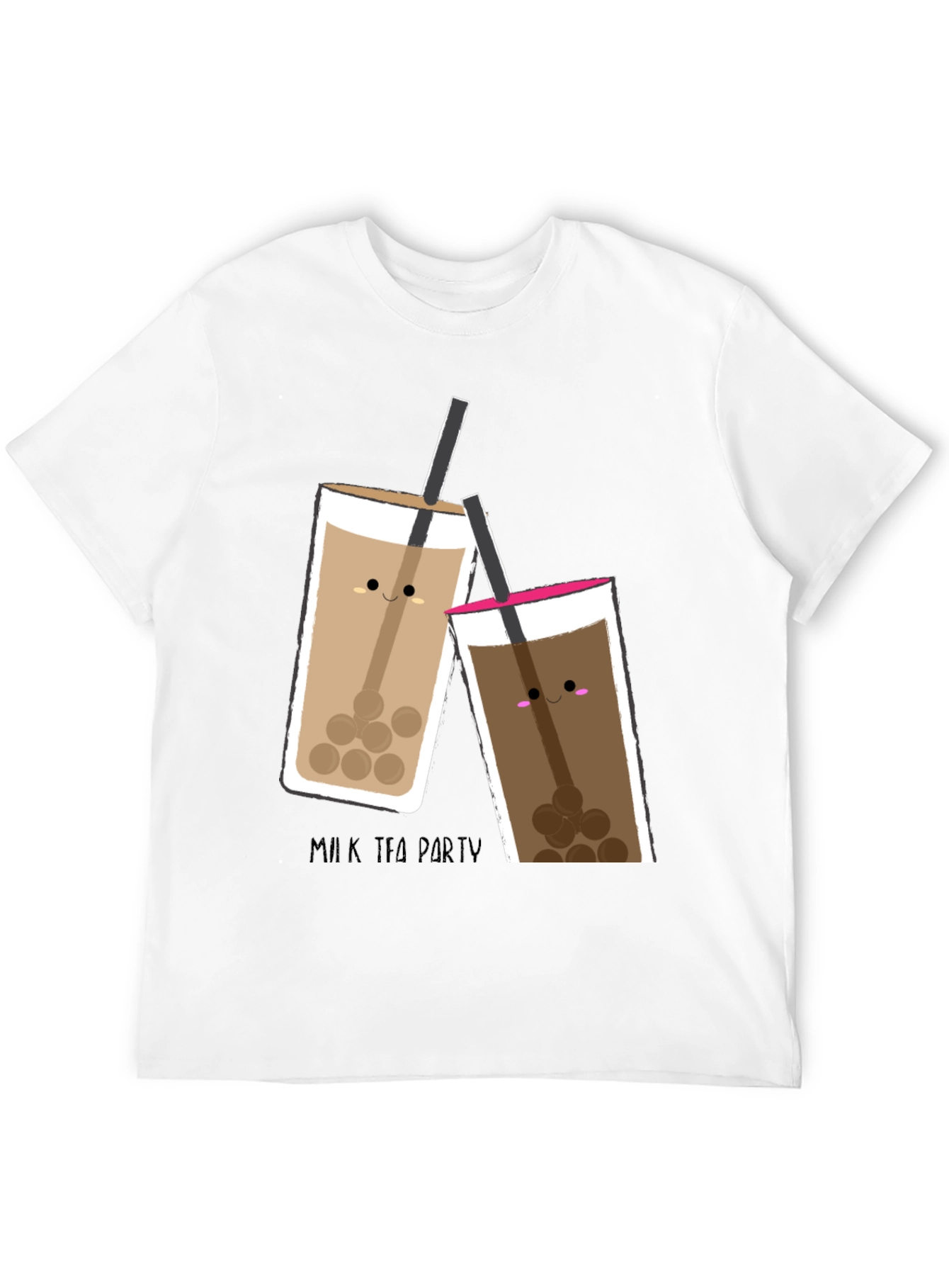 Cute Bubble Tea T-Shirt - Milk Tea Party