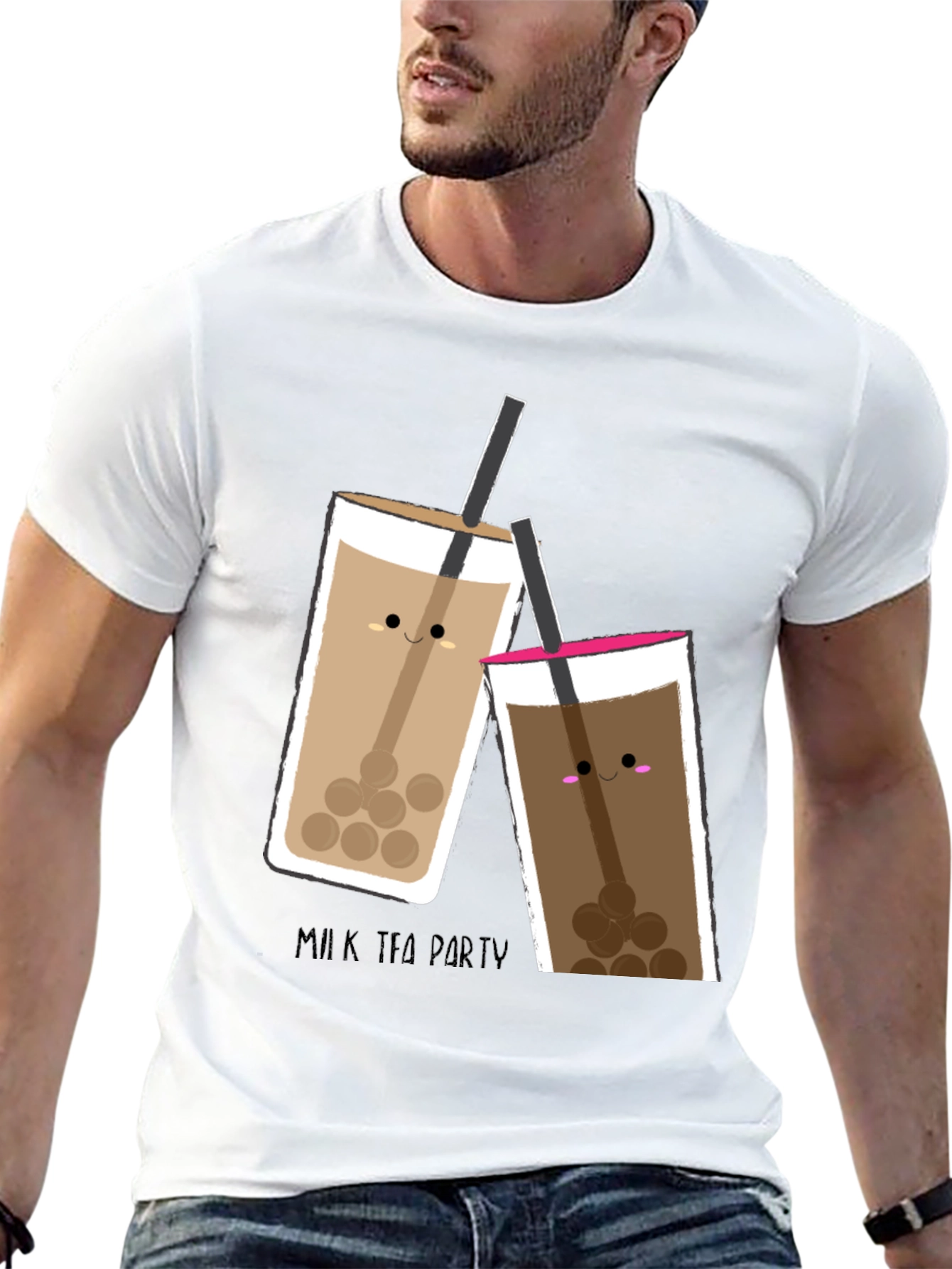 Cute Bubble Tea T-Shirt - Milk Tea Party