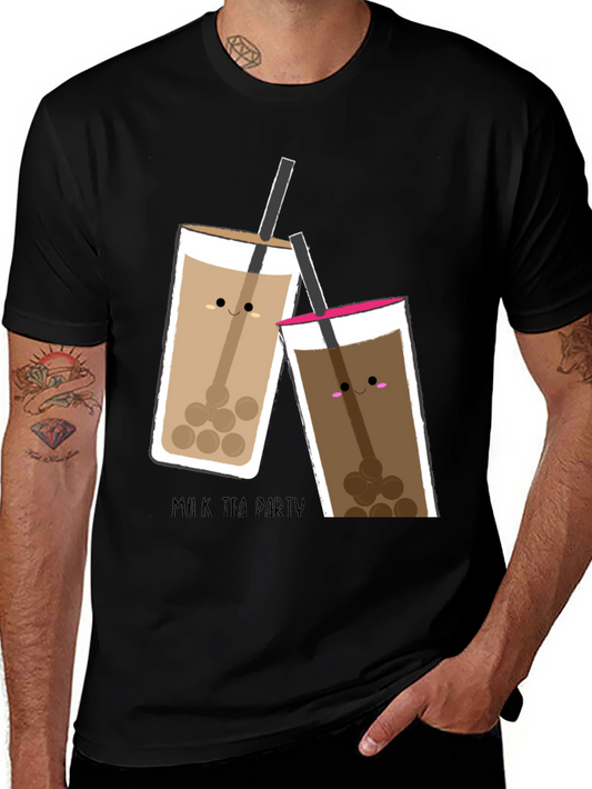 Cute Bubble Tea T-Shirt - Milk Tea Party
