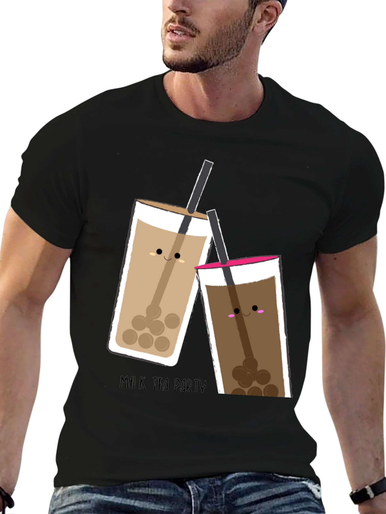 Cute Bubble Tea T-Shirt - Milk Tea Party