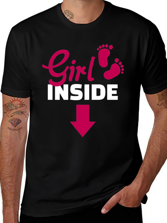 Girl Inside Arrow Graphic Maternity T-Shirt