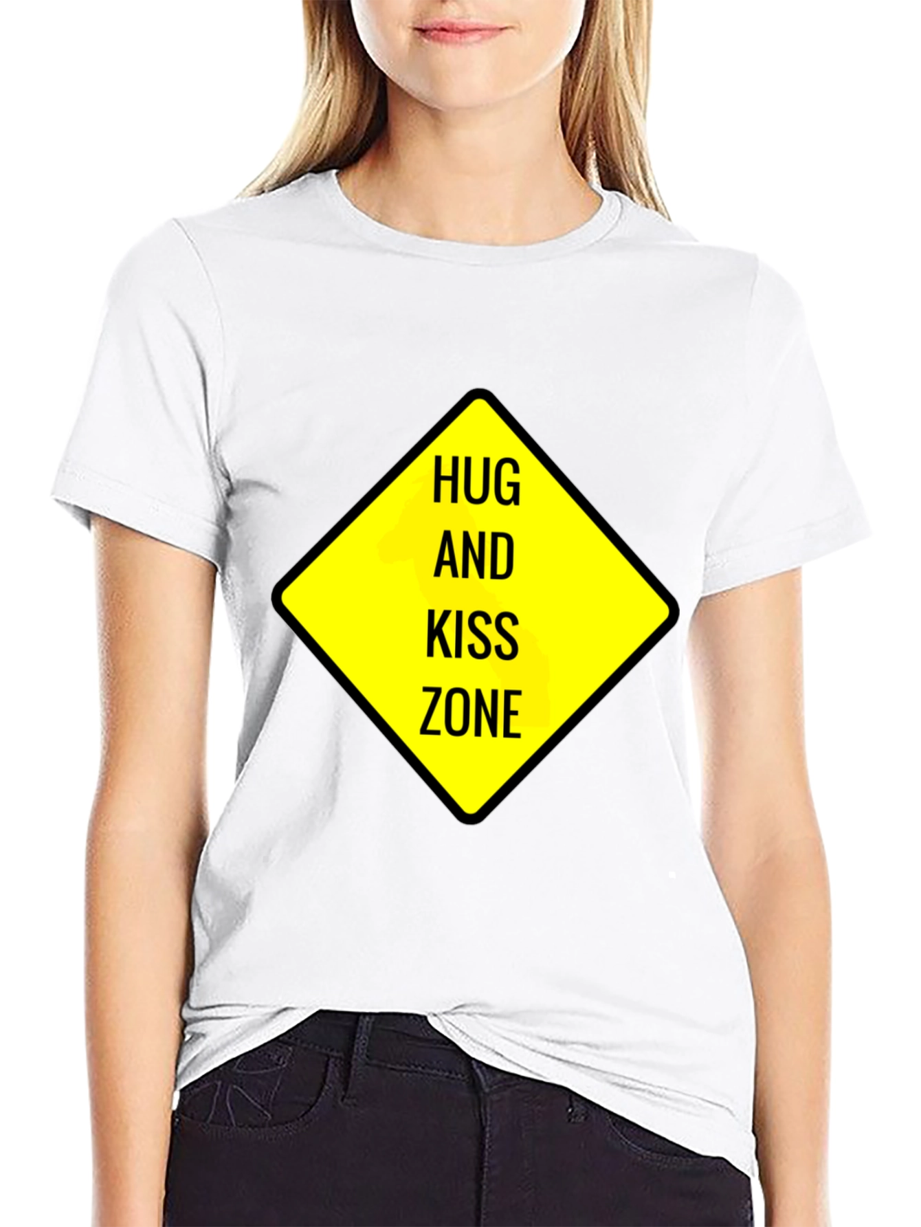 Hug and Kiss Zone Graphic T-Shirt