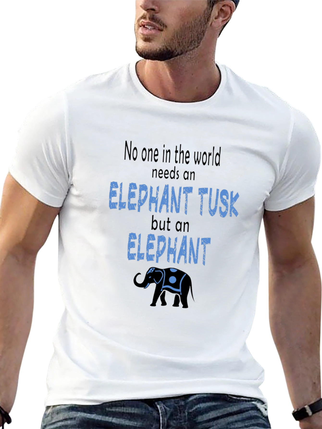 Elephant Tusk Graphic T-Shirt