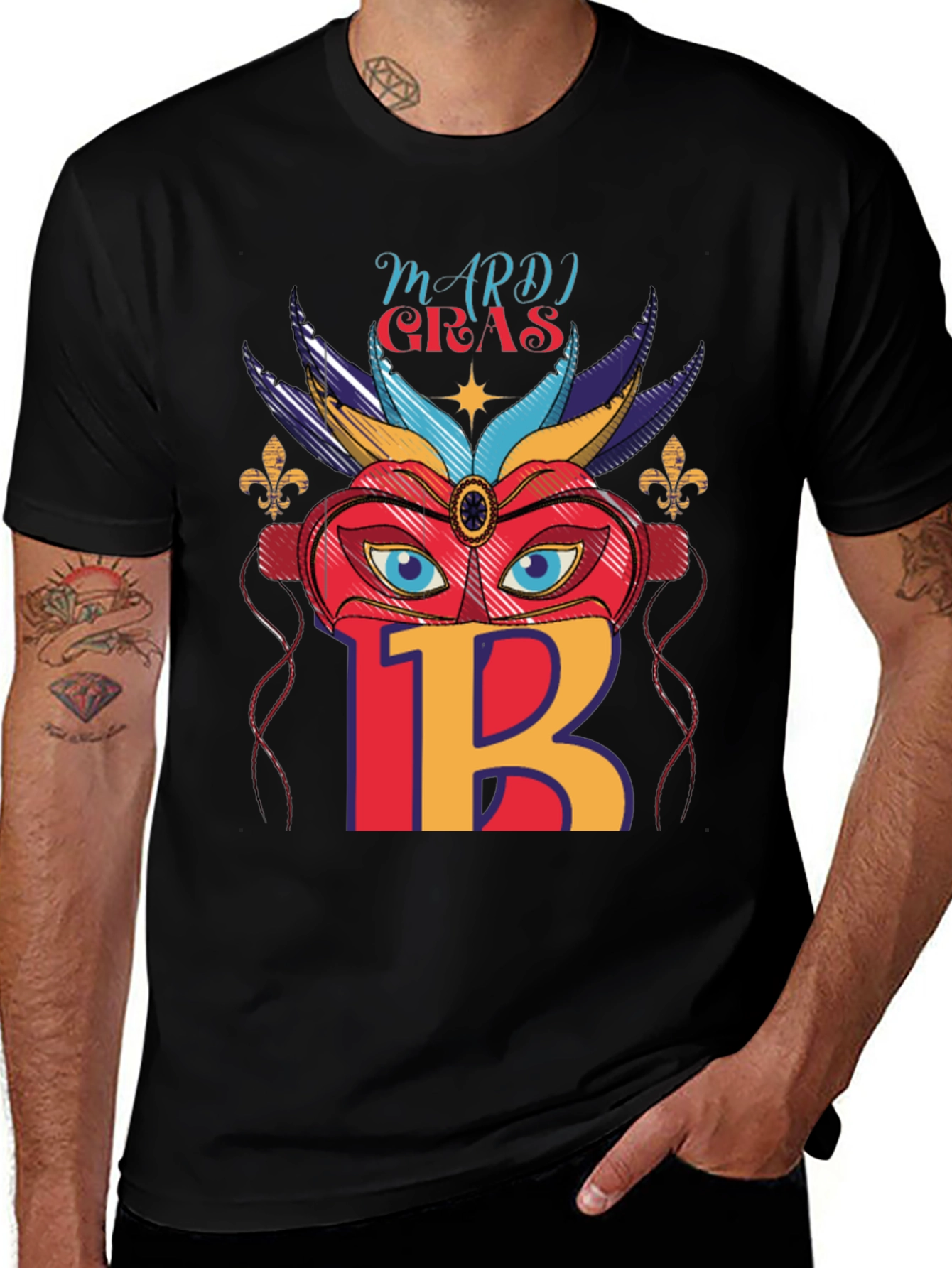 Mardi Gras Mask T-Shirt