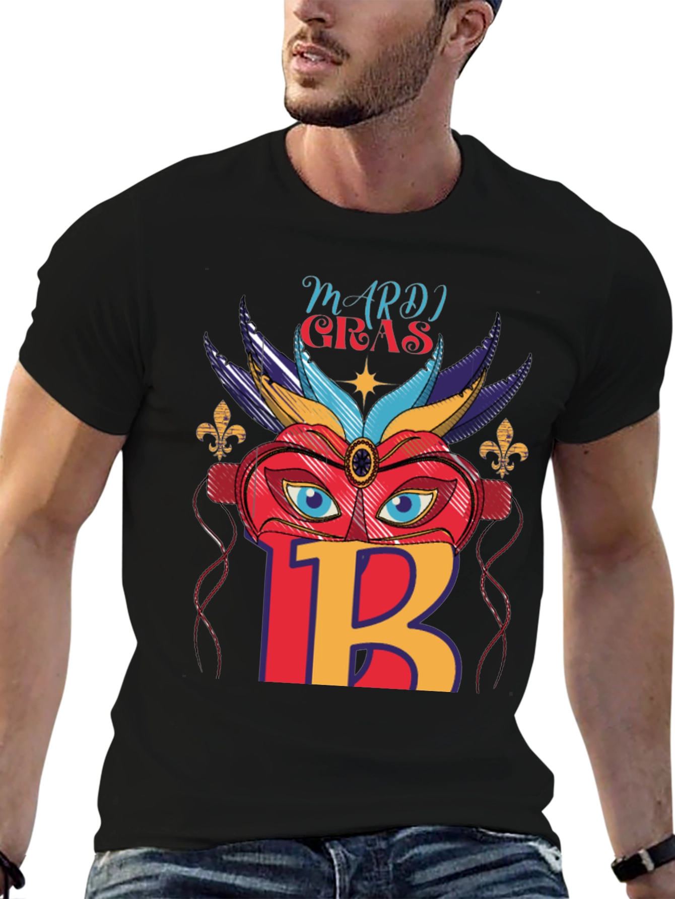 Mardi Gras Mask T-Shirt
