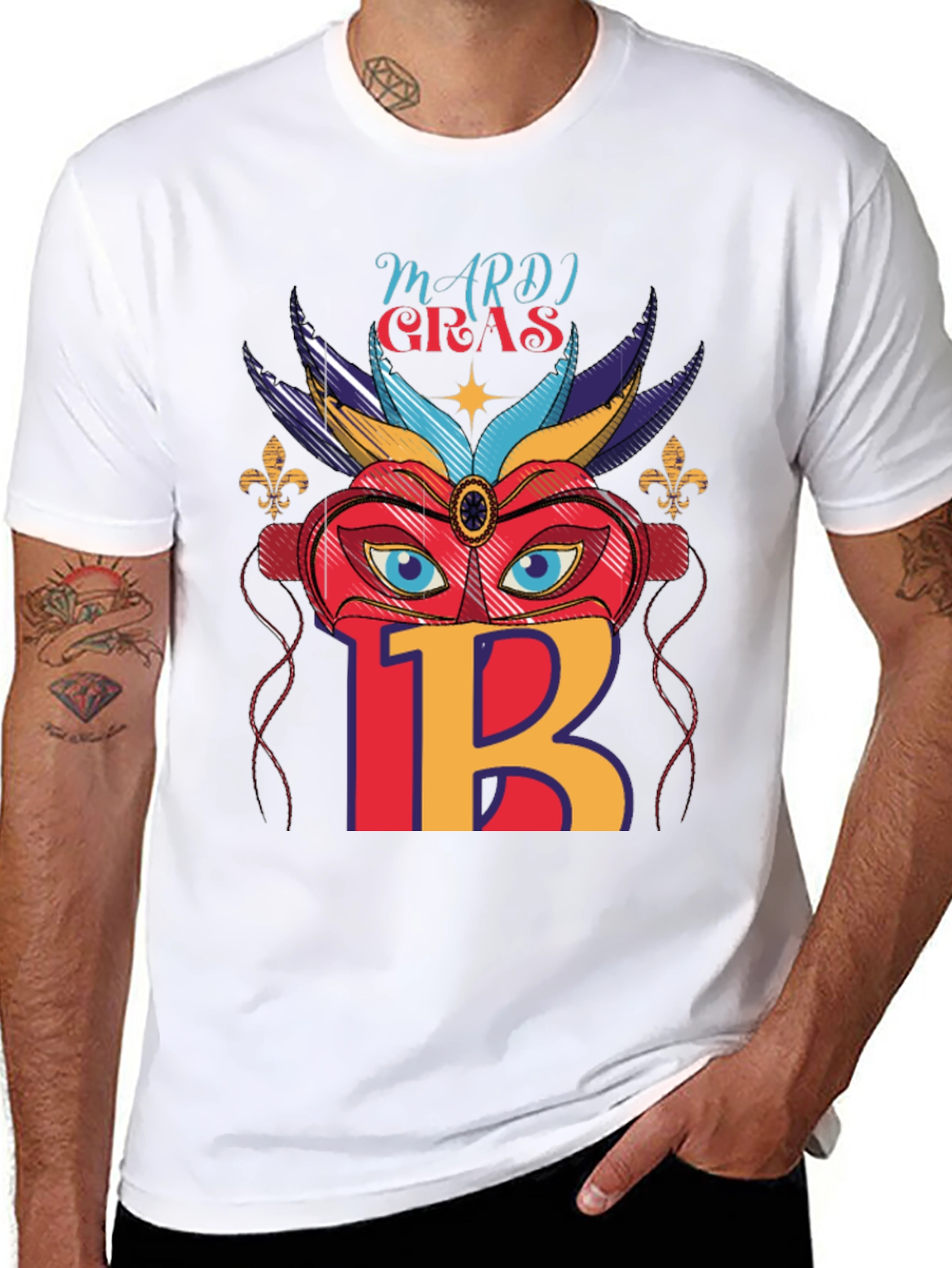 Mardi Gras Mask T-Shirt