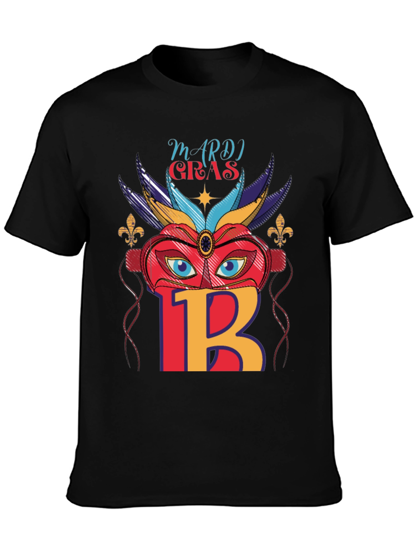 Mardi Gras Mask T-Shirt