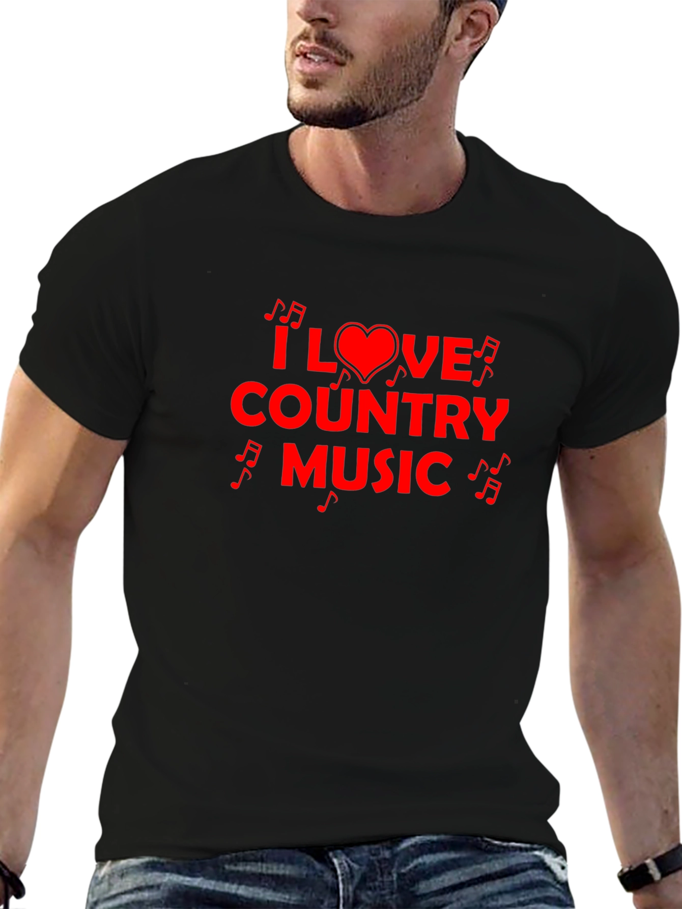 I Love Country Music Graphic Tee