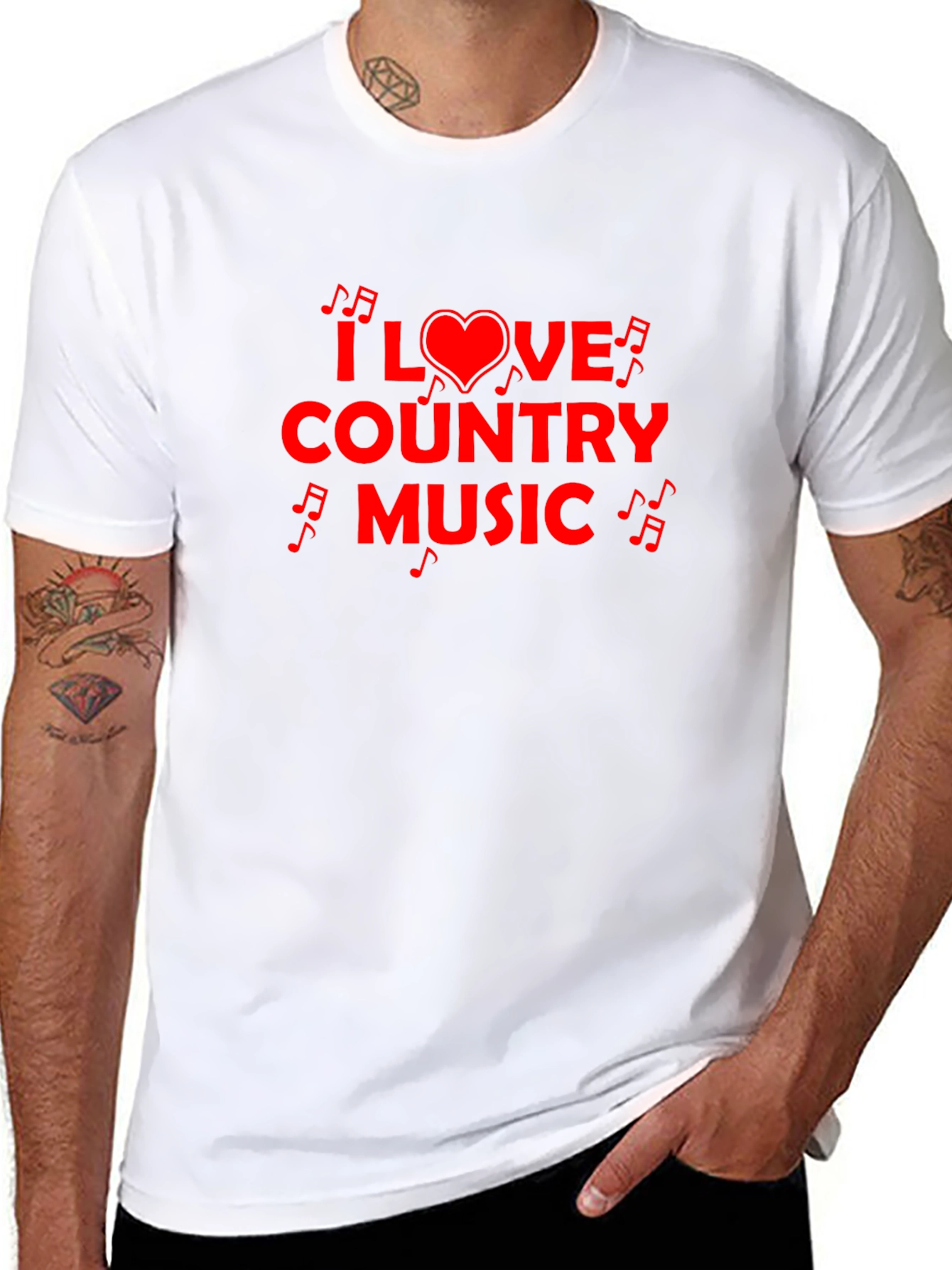 I Love Country Music Graphic Tee