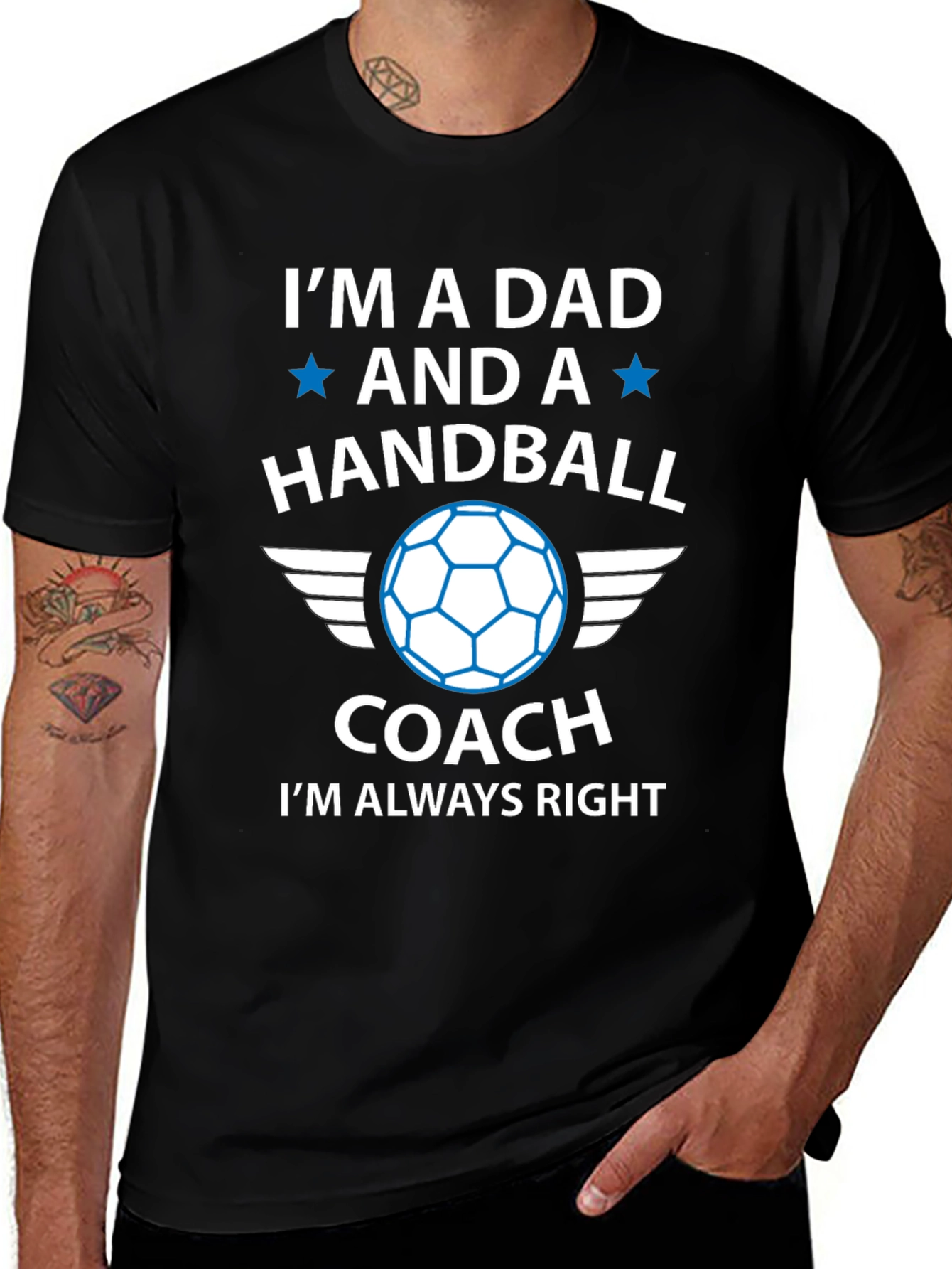 Handball Dad Coach T-Shirt - Always Right!