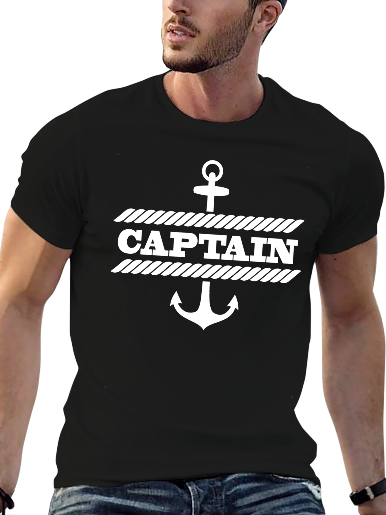 Captain Anchor Graphic T-Shirt | Nautical Theme