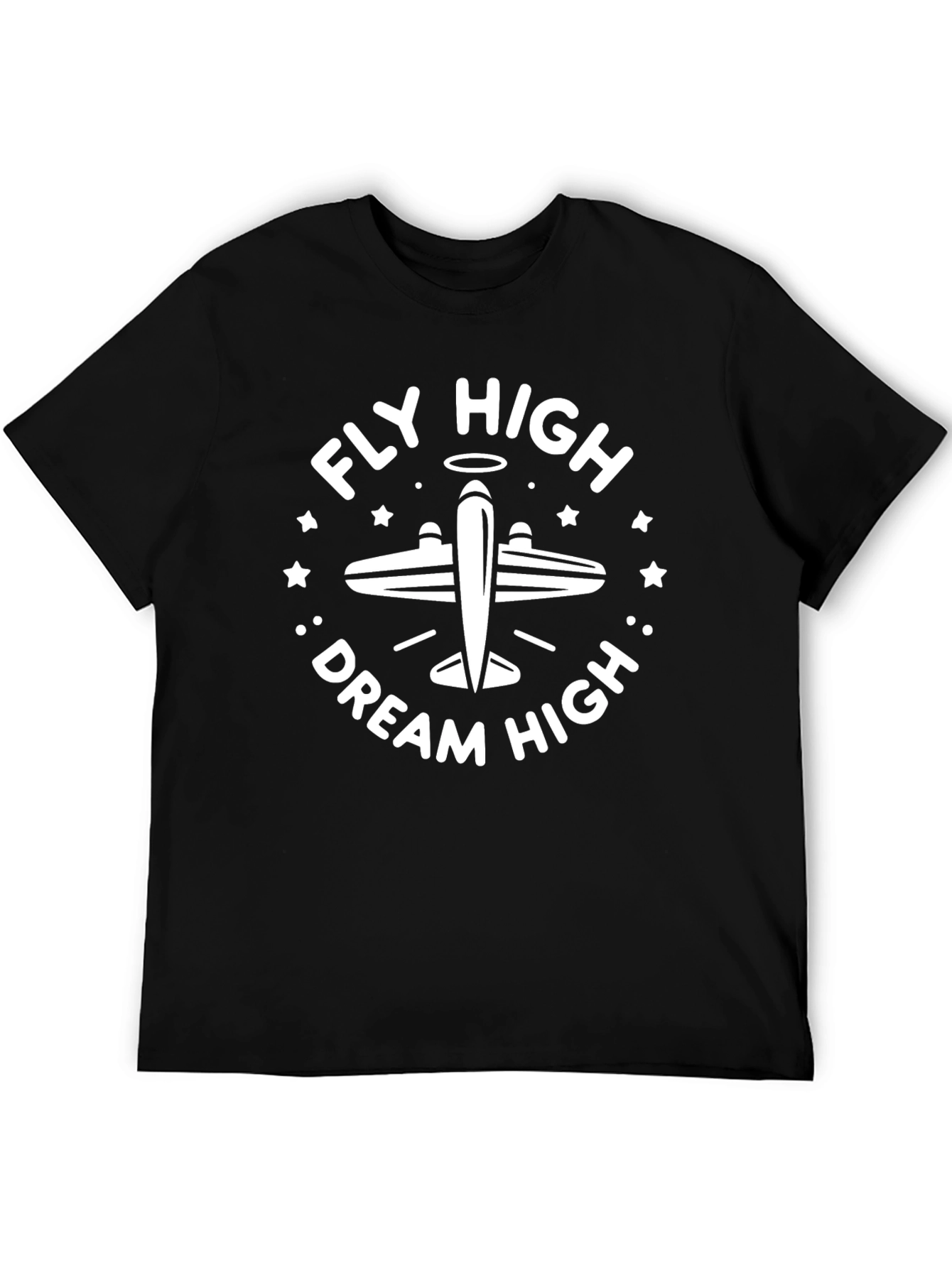Fly High Dream High Black T-Shirt