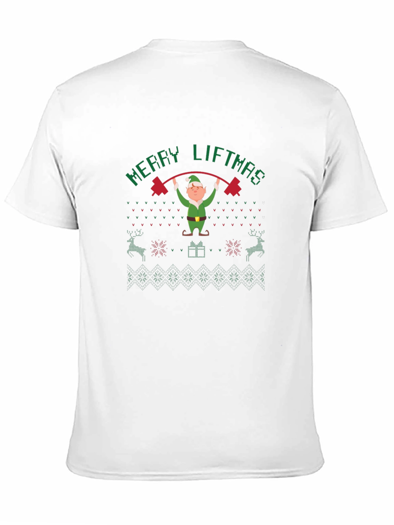 Merry Liftmas Funny Gym Elf Christmas T-Shirt